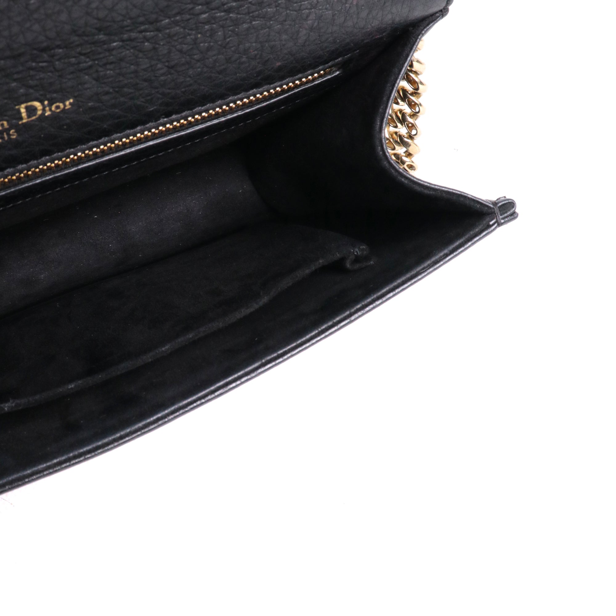 DIOR - Sac à bandoulière Diorama Dior en cuir grainé noir