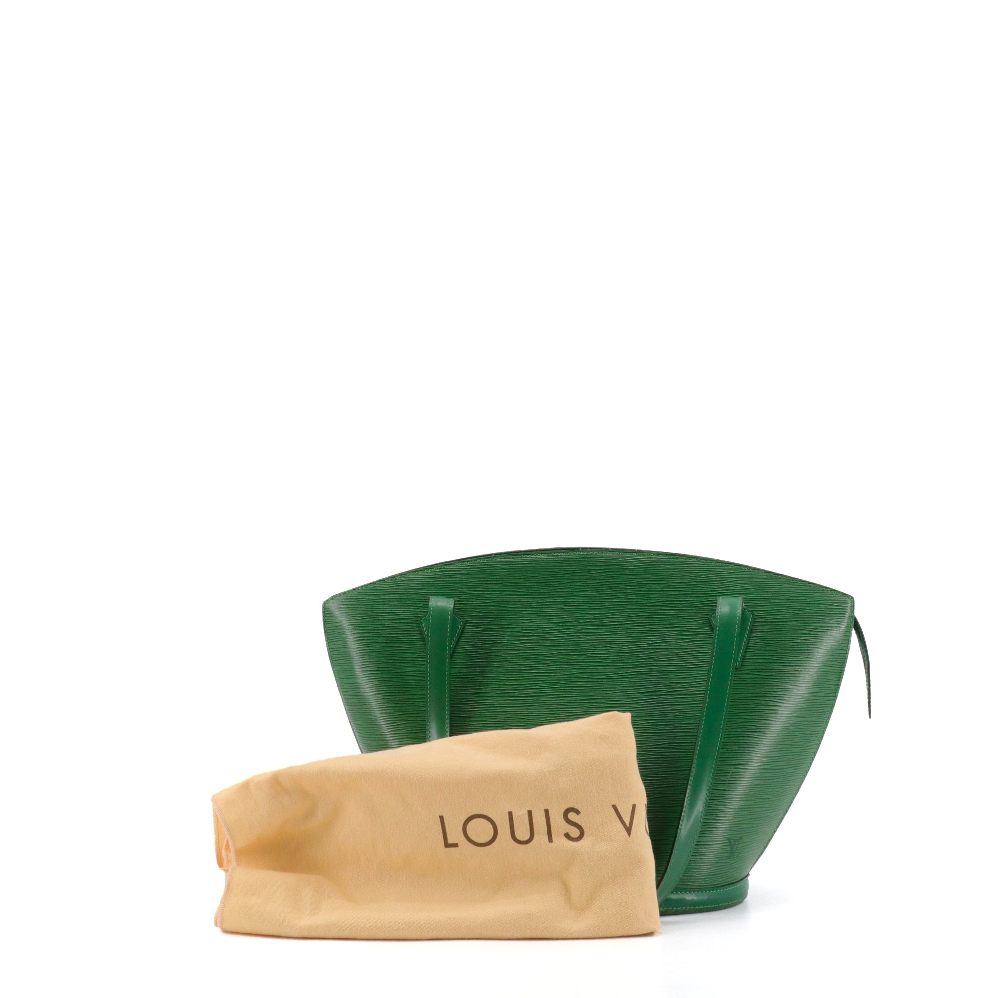 LOUIS VUITTON - Sac à main Saint Jacques Louis Vuitton en cuir épi vert