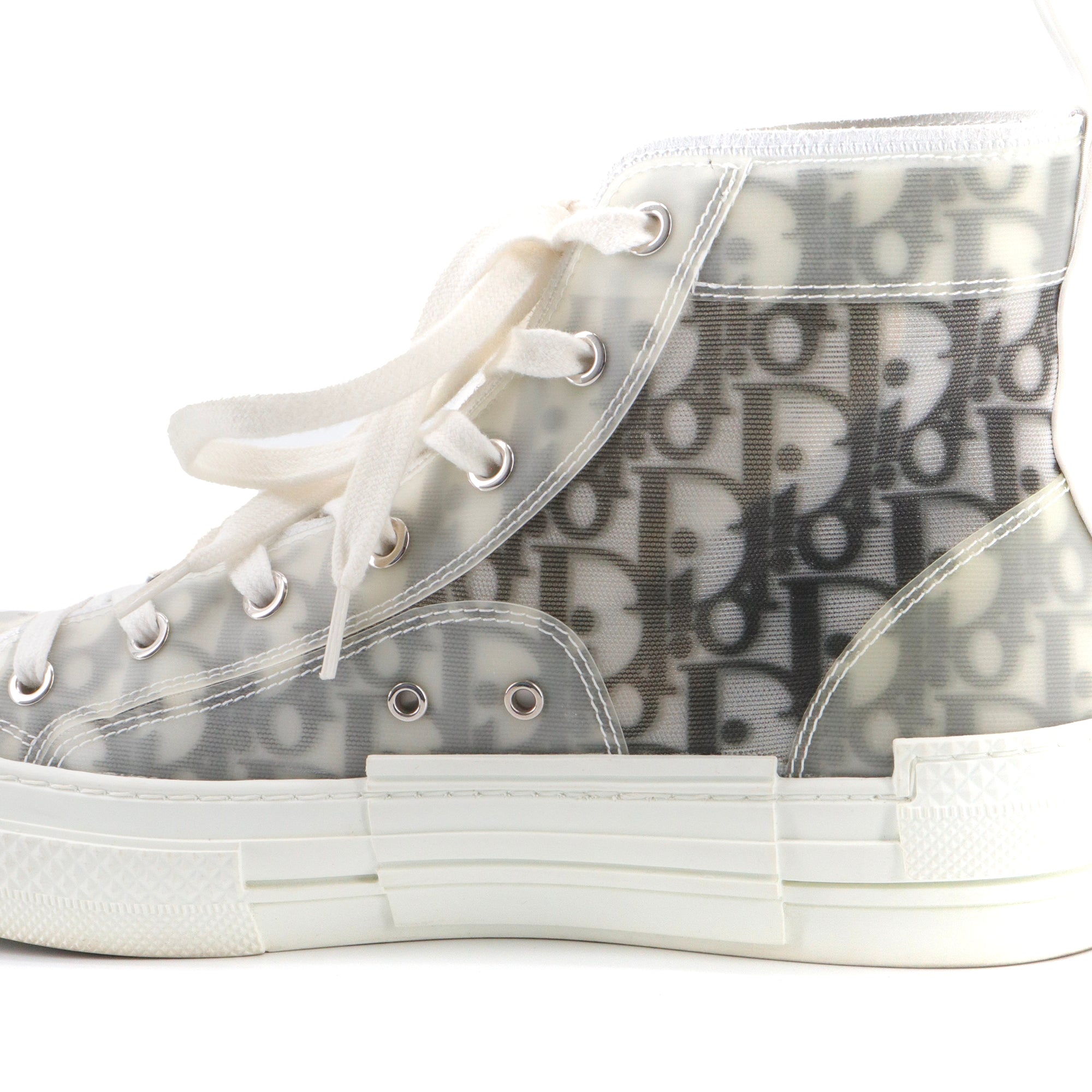 DIOR - Sneakers B23 Dior Haute en toile oblique (T40,5)