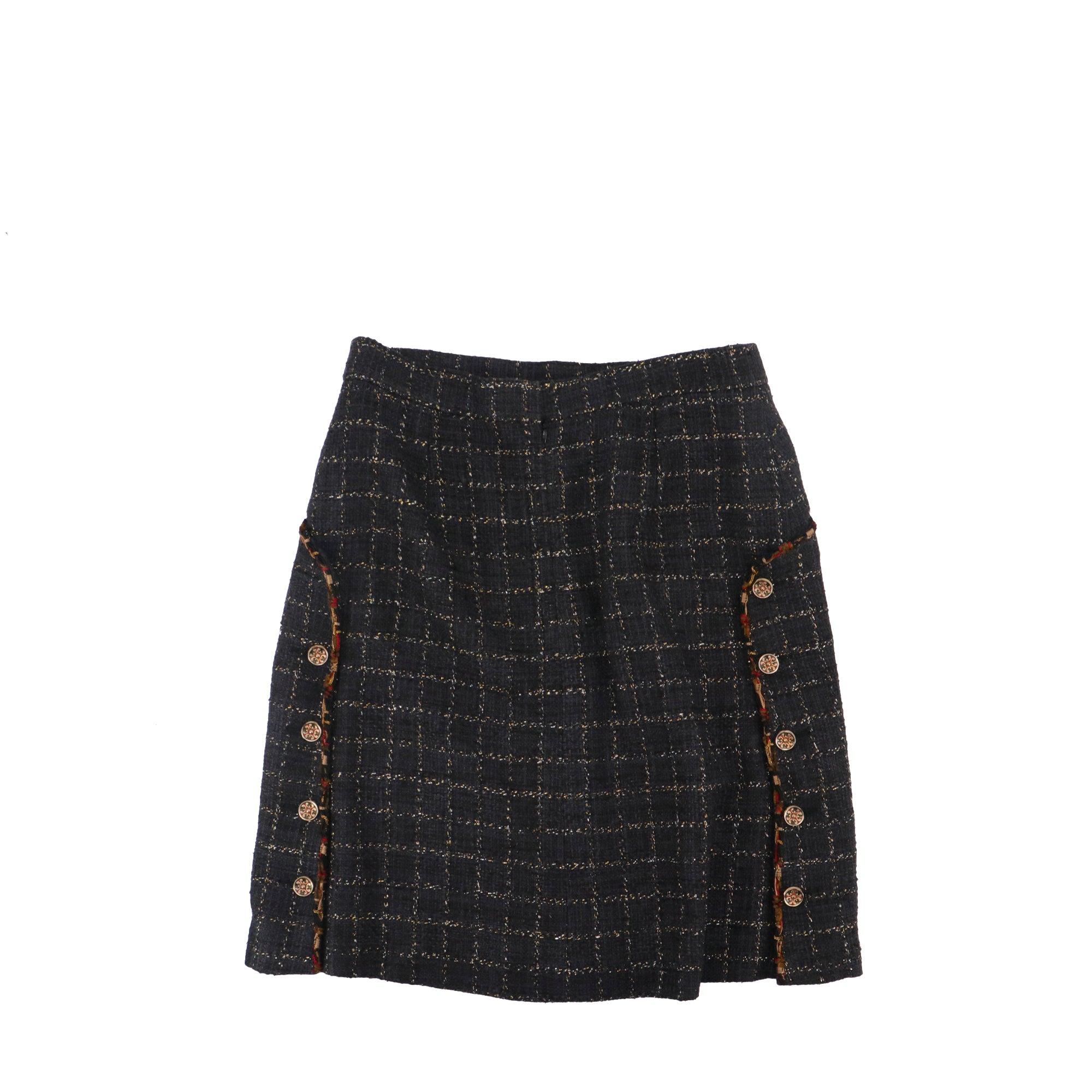 CHANEL - Jupe Chanel en tweed noir (T46)