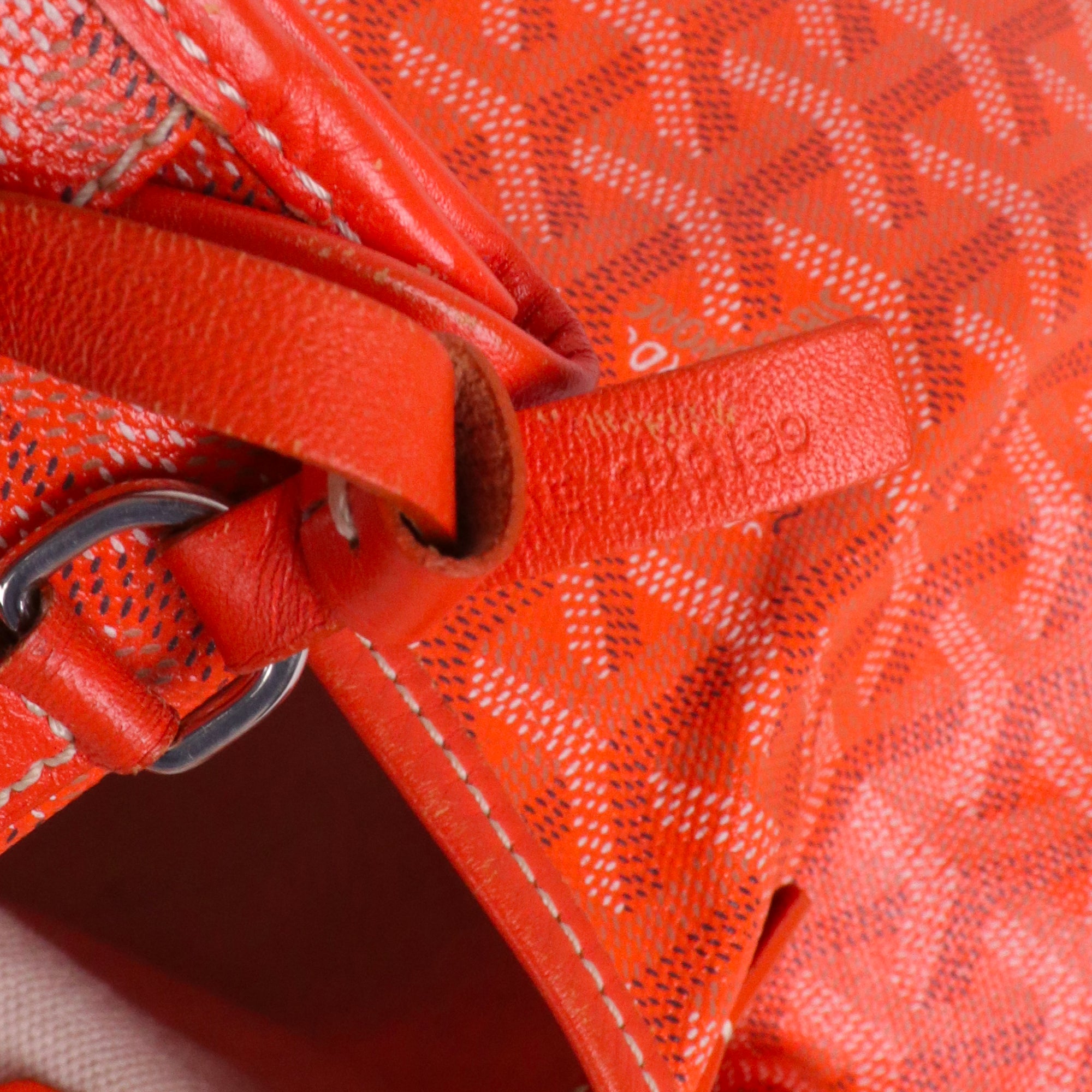 GOYARD - Sac cabas Saint Louis GM Goyard en toile enduite orange