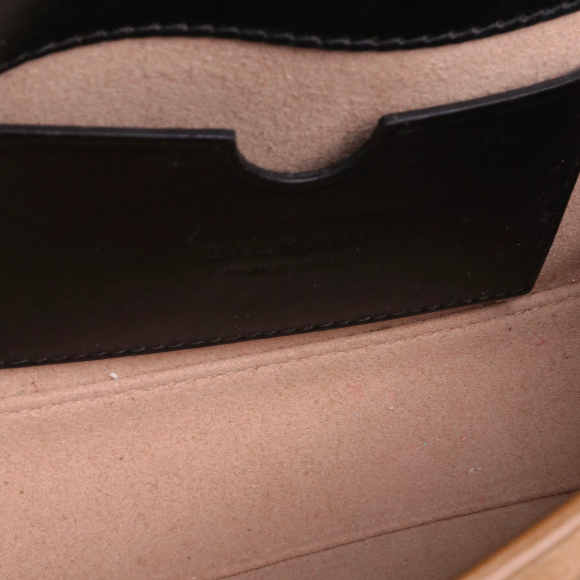 BALMAIN - Sac à bandoulière B-Buzz 22 Balmain en daim marron