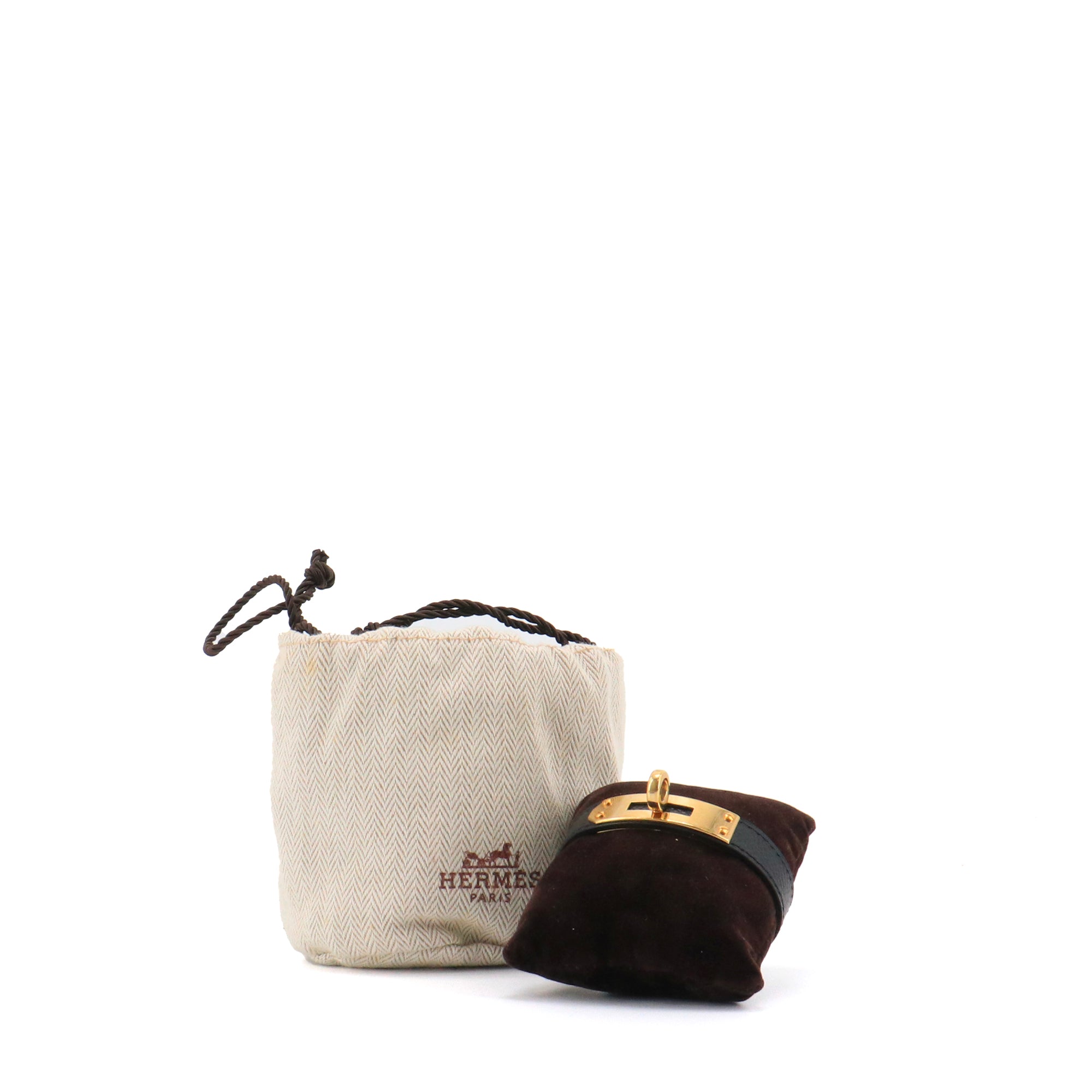 HERMÈS - Hermes Collier de Chien Bracelet in Pink Alligator Leather (T2)