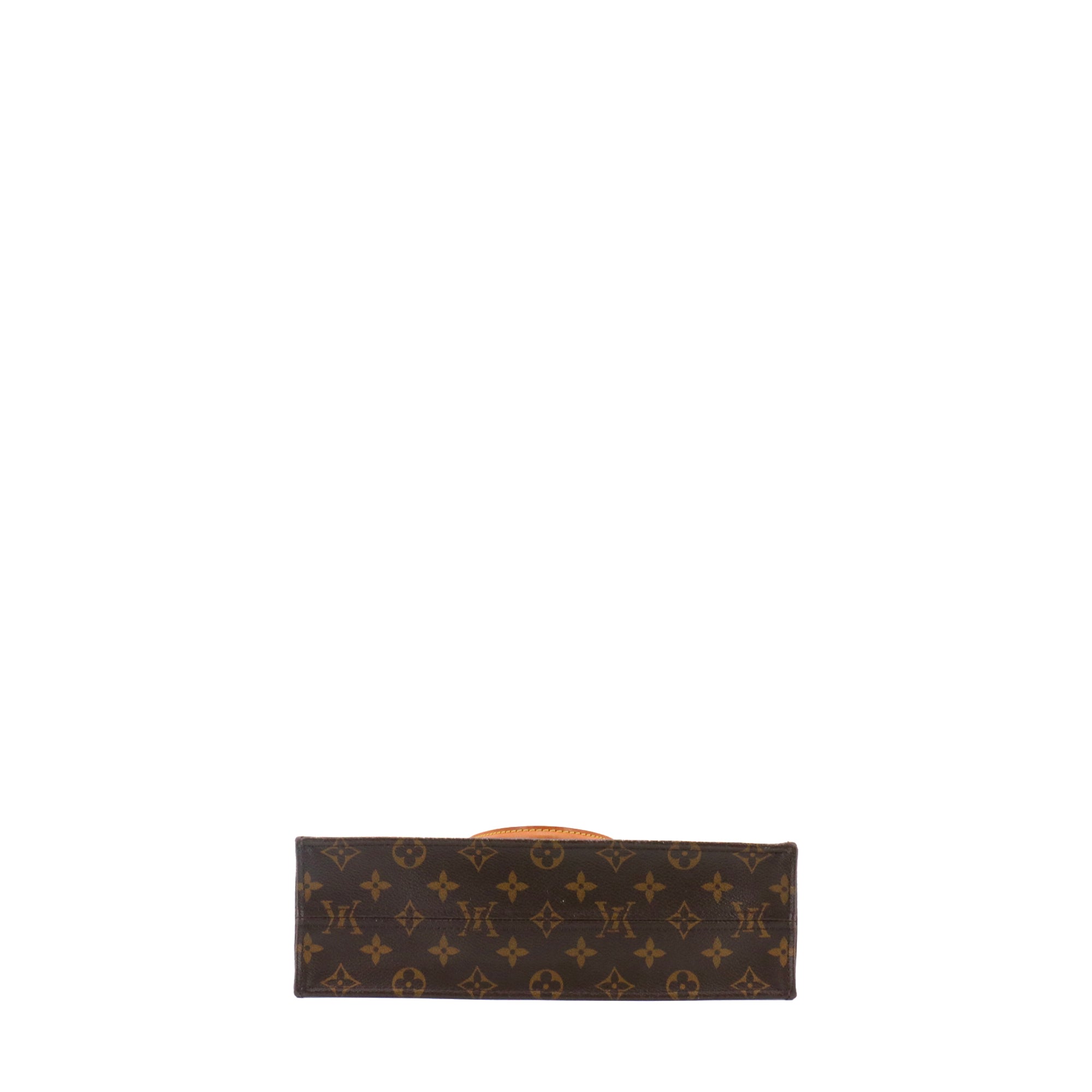 LOUIS VUITTON - Sac cabas plat Louis Vuitton en toile monogrammée