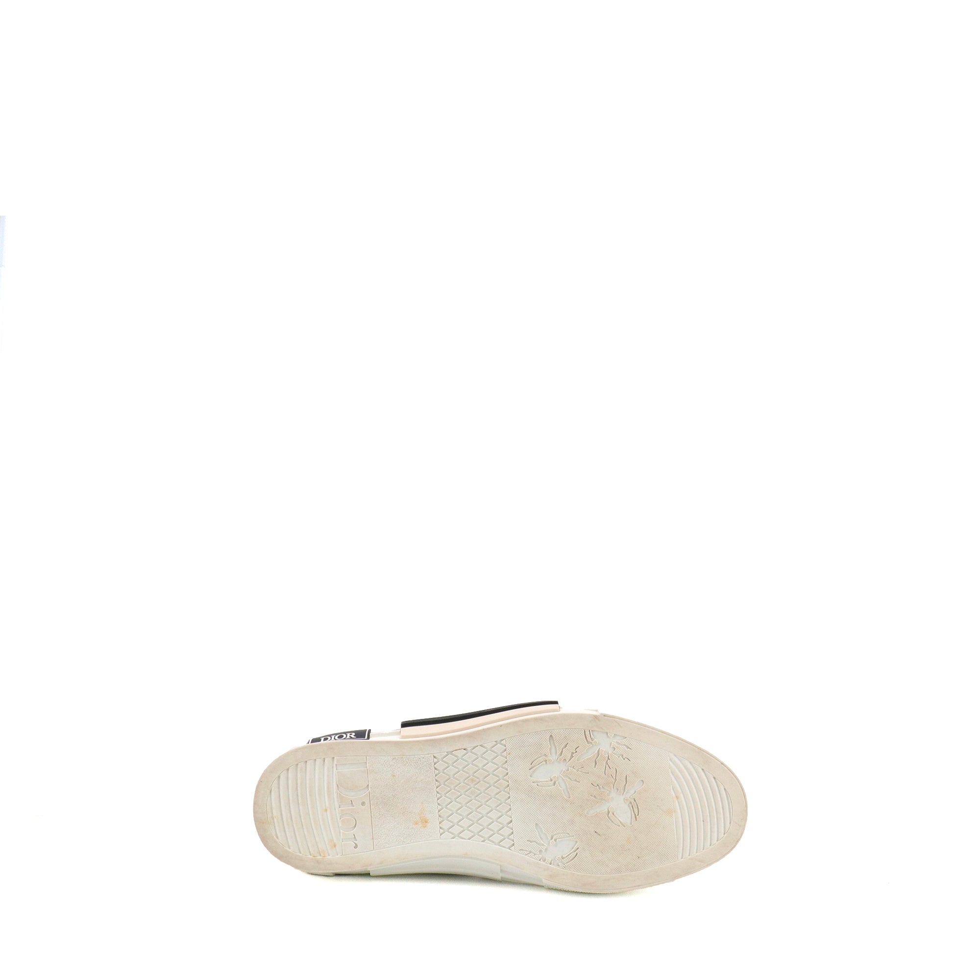 DIOR - Sneakers Slip-On B23 Dior en toile Dior oblique blanche (T40)