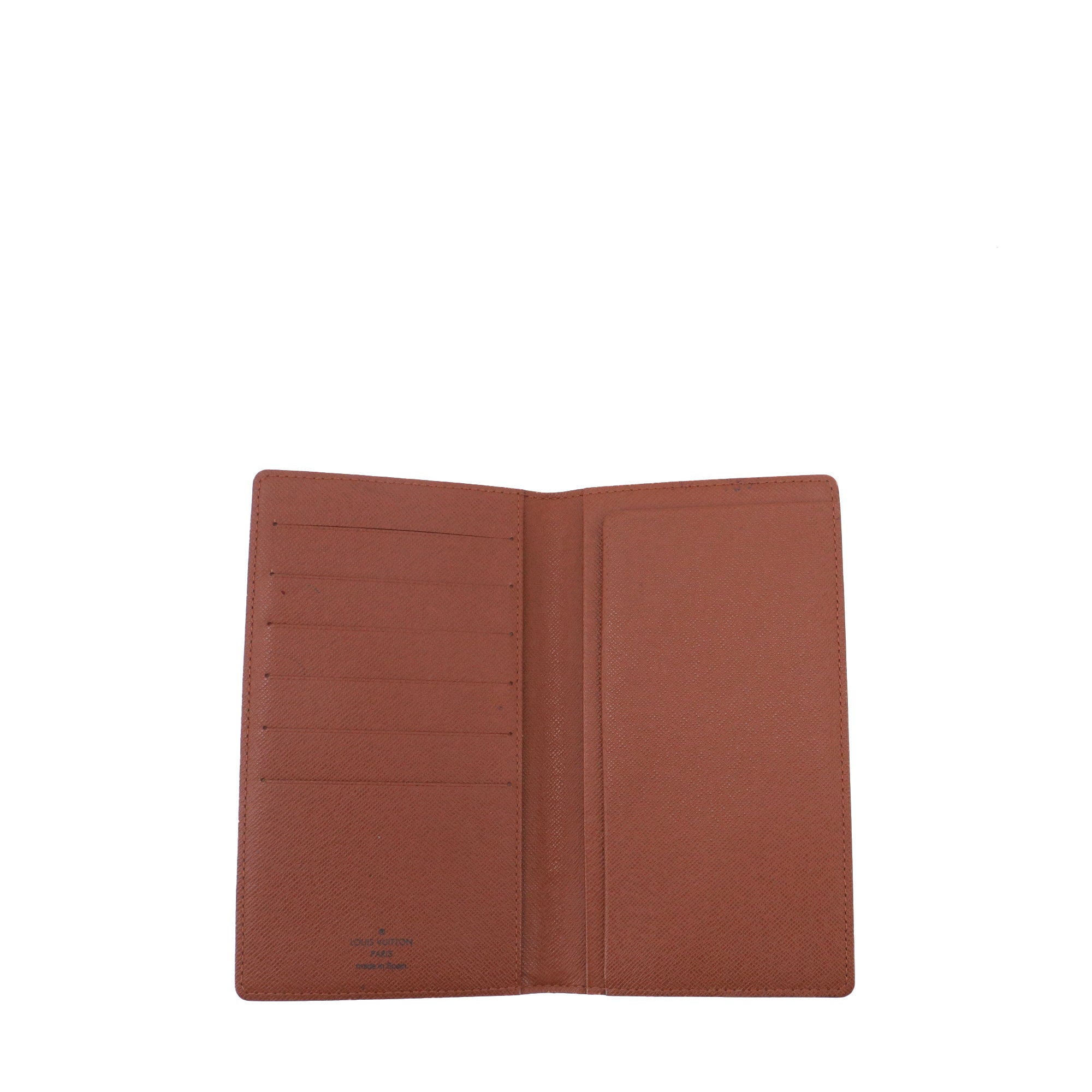 LOUIS VUITTON - Porte chéquiers Louis Vuitton en toile monogrammée