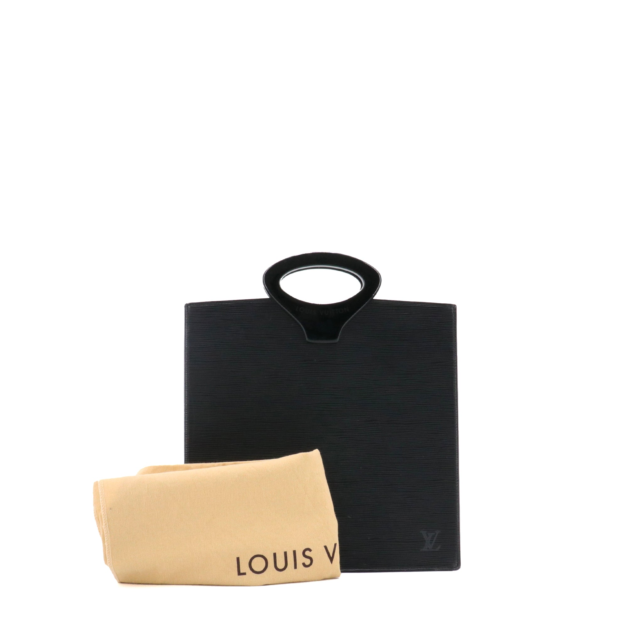 LOUIS VUITTON - Sac cabas plat Ombre Louis Vuitton cuir épi noir