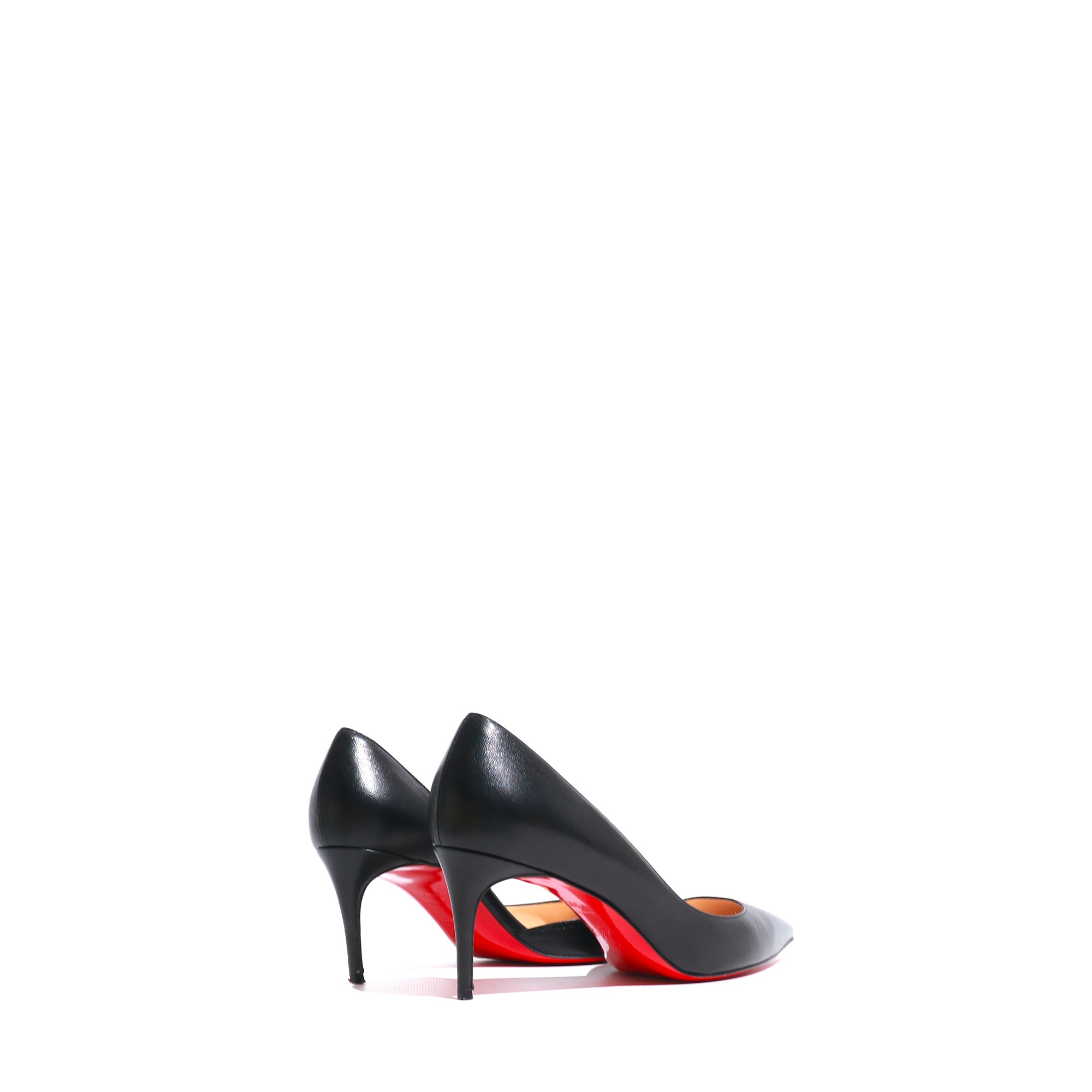 LOUBOUTIN - Escarpins Iriza en cuir lisse noir (T38,5)