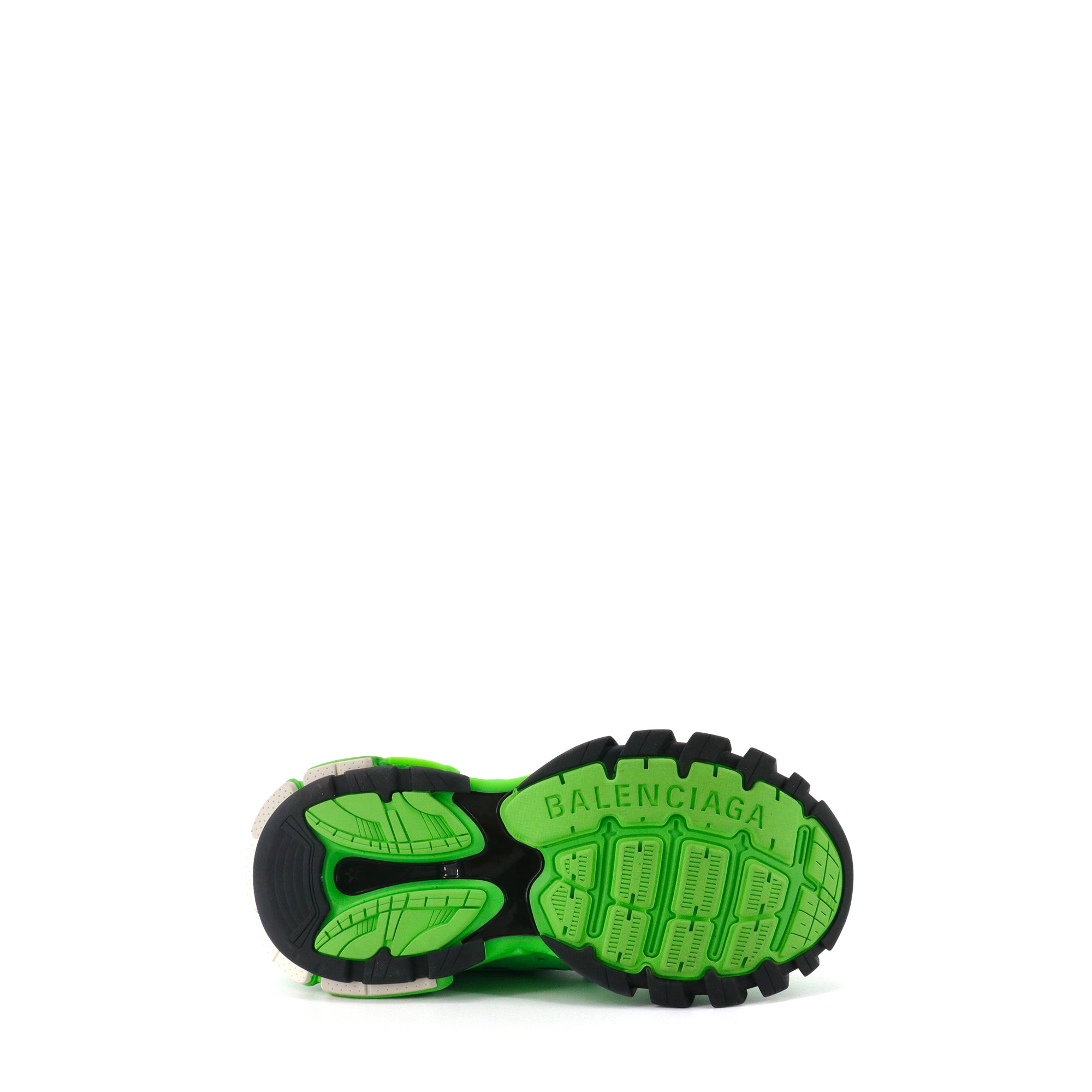 BALENCIAGA - Sneakers Track Balenciaga en cuir vert et bleu (T42)