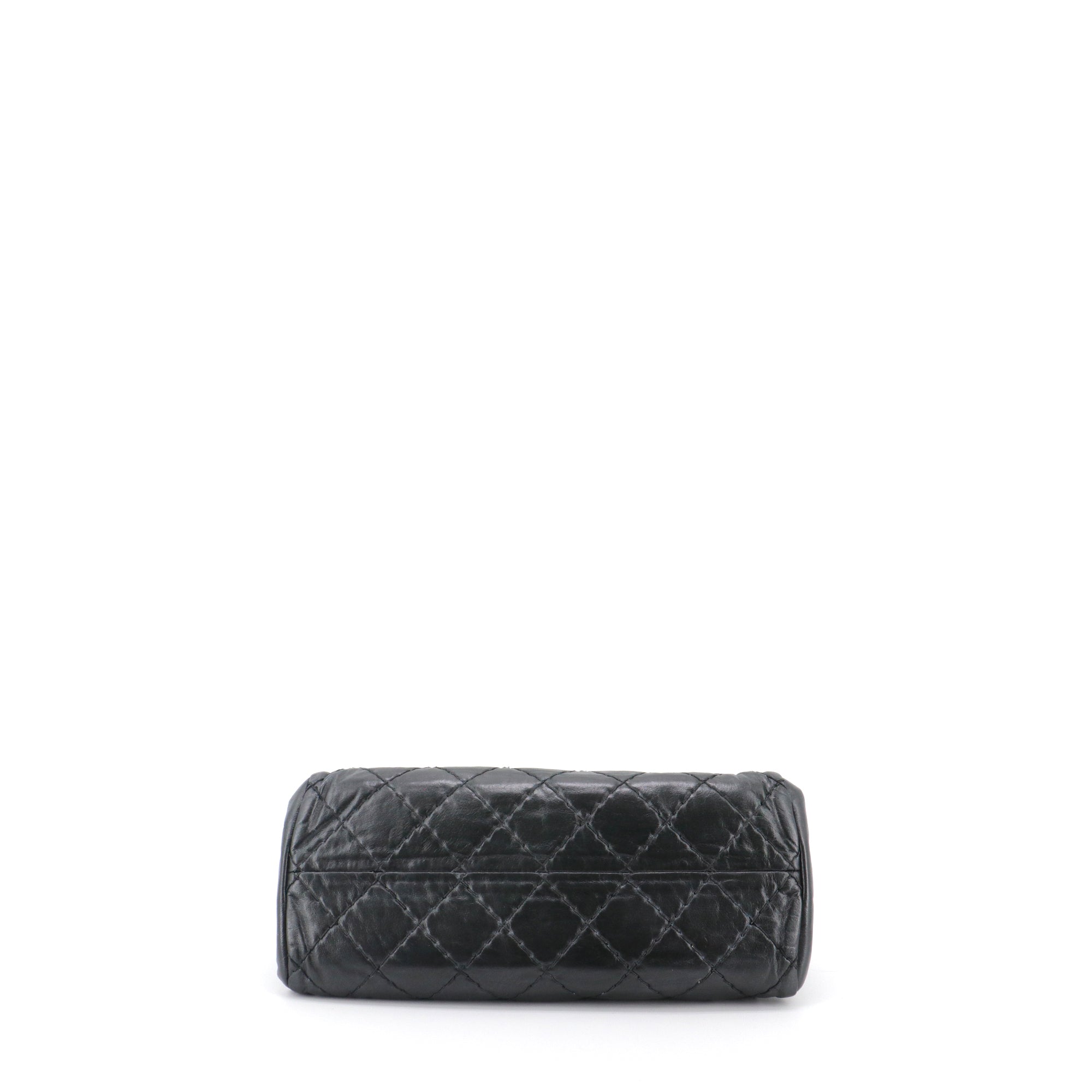 CHANEL - Sac à main Mademoiselle Chanel en cuir gris anthracite