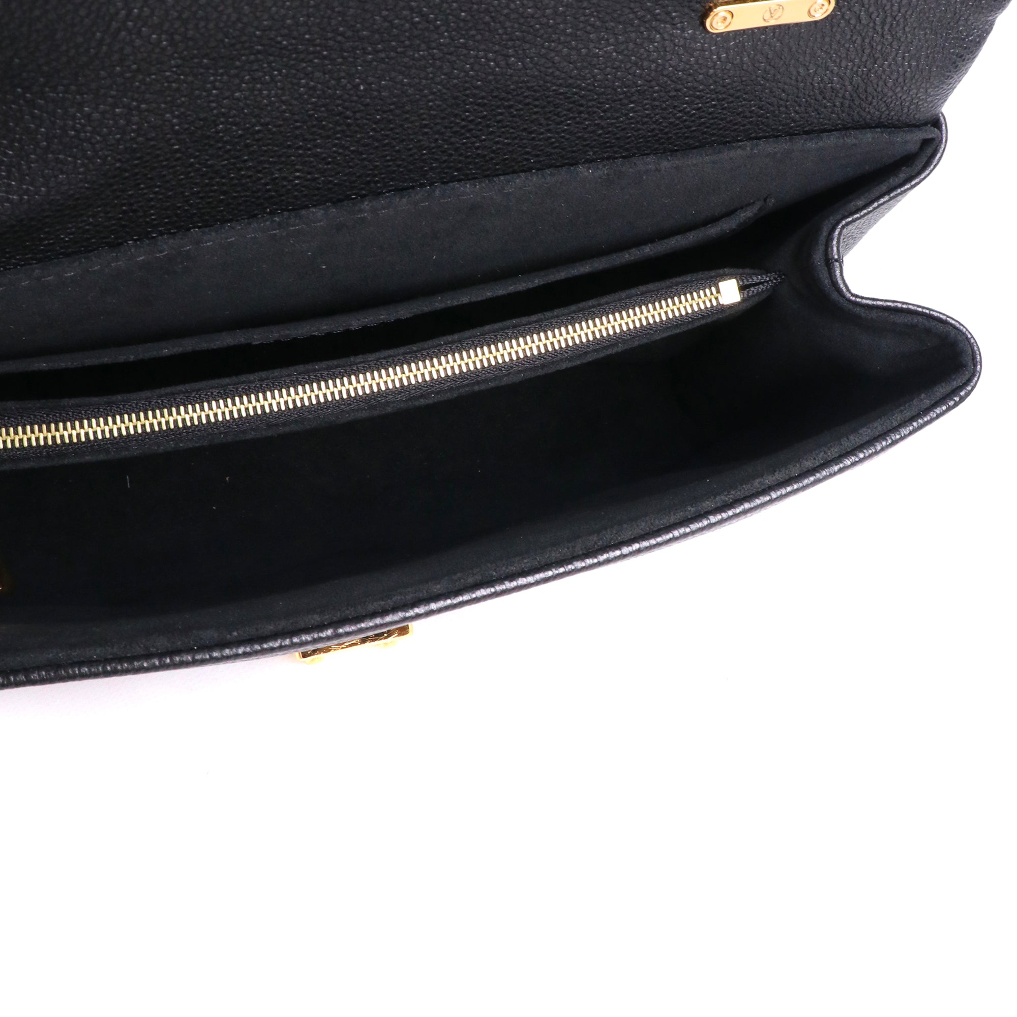 LOUIS VUITTON - Sac à bandoulière Madeleine MM Louis Vuitton en cuir grainé noir