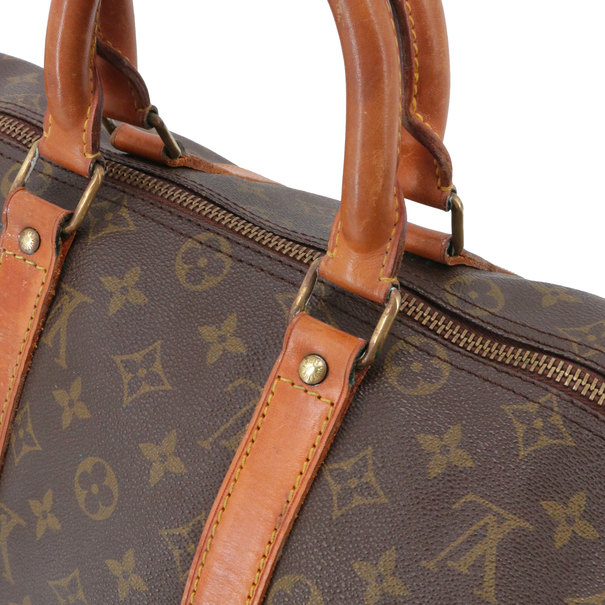 LOUIS VUITTON - Louis Vuitton Keepall 45 travel bag in vintage monogrammed canvas