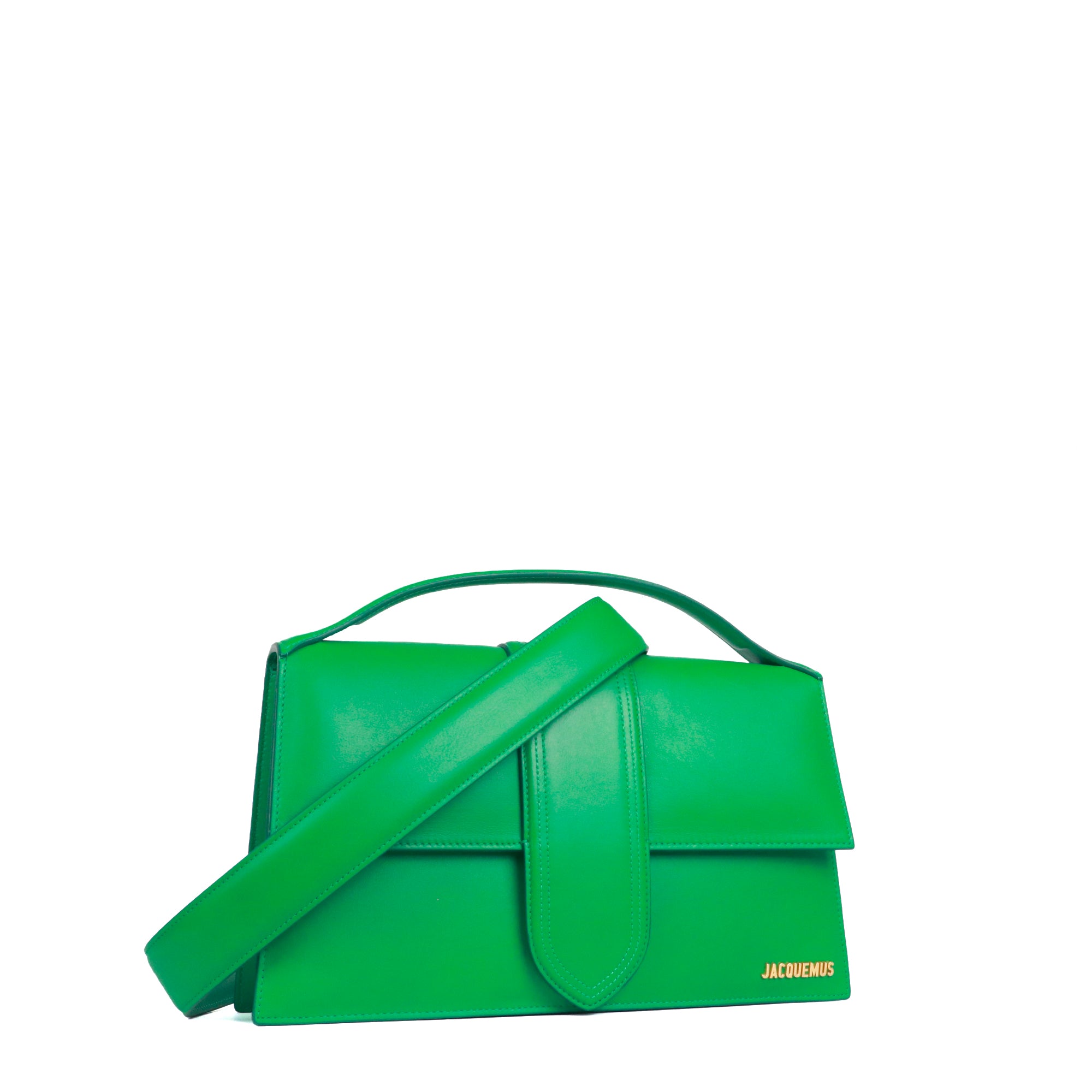 JACQUEMUS - Sac à bandoulière Le Bambinou Jacquemus en cuir vert