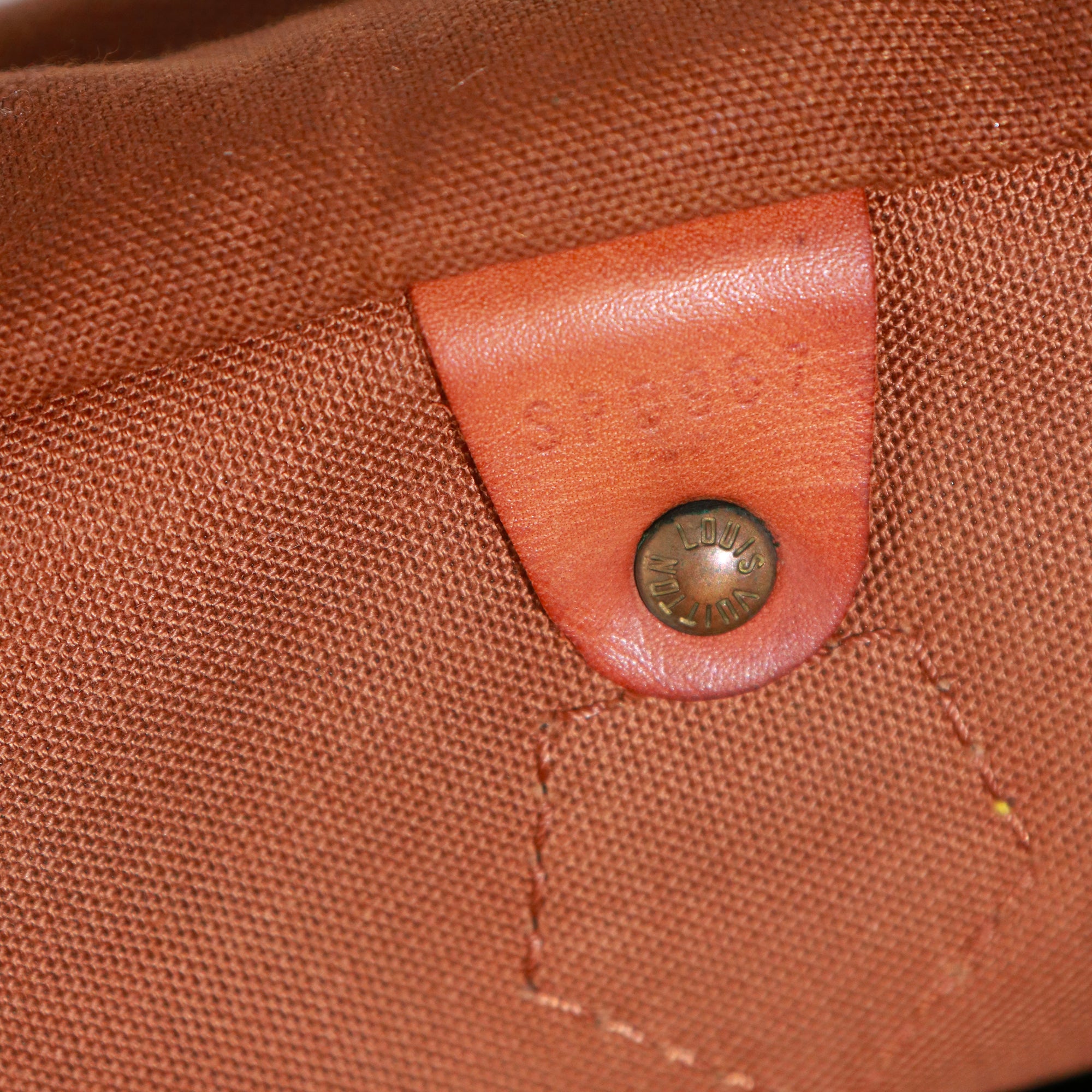 LOUIS VUITTON - Sac à main Speedy 35 en toile monogramme vintage