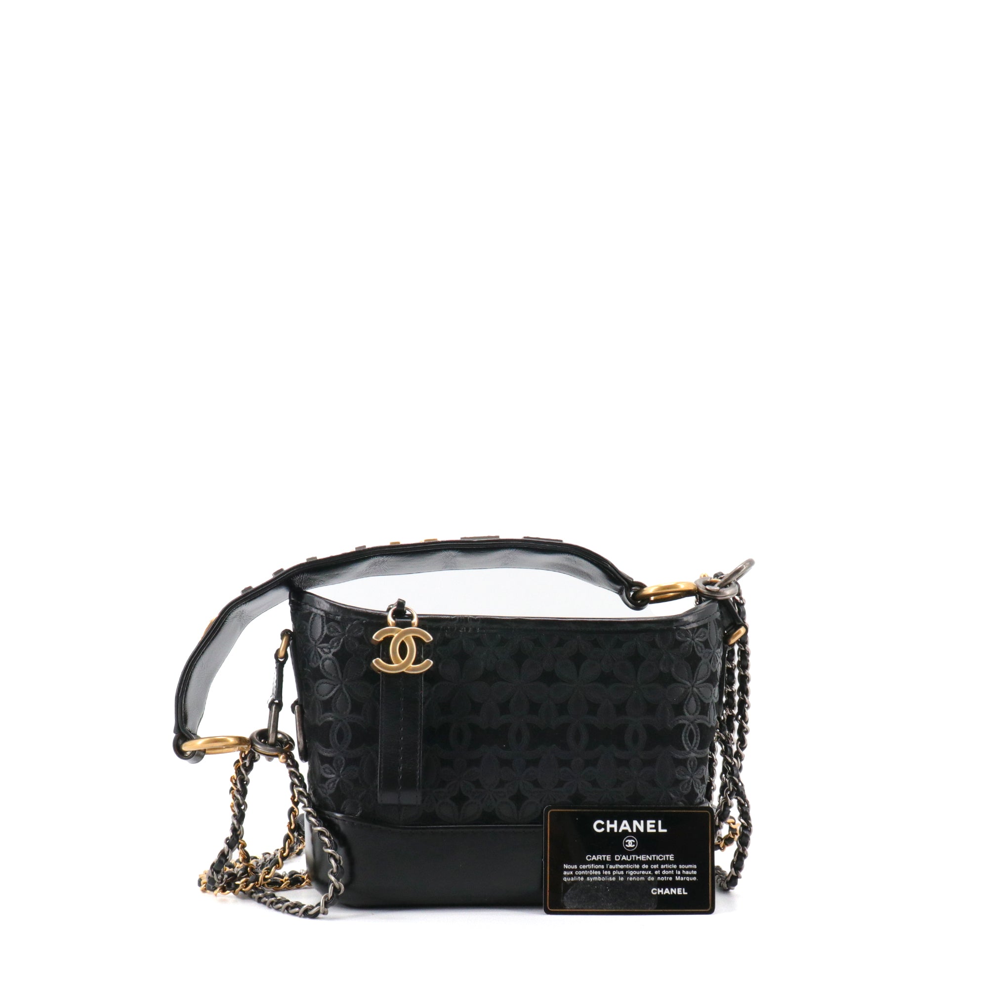 CHANEL - Sac à bandoulière Gabrielle Mini Édition Limitée Chanel en cuir et toile noire