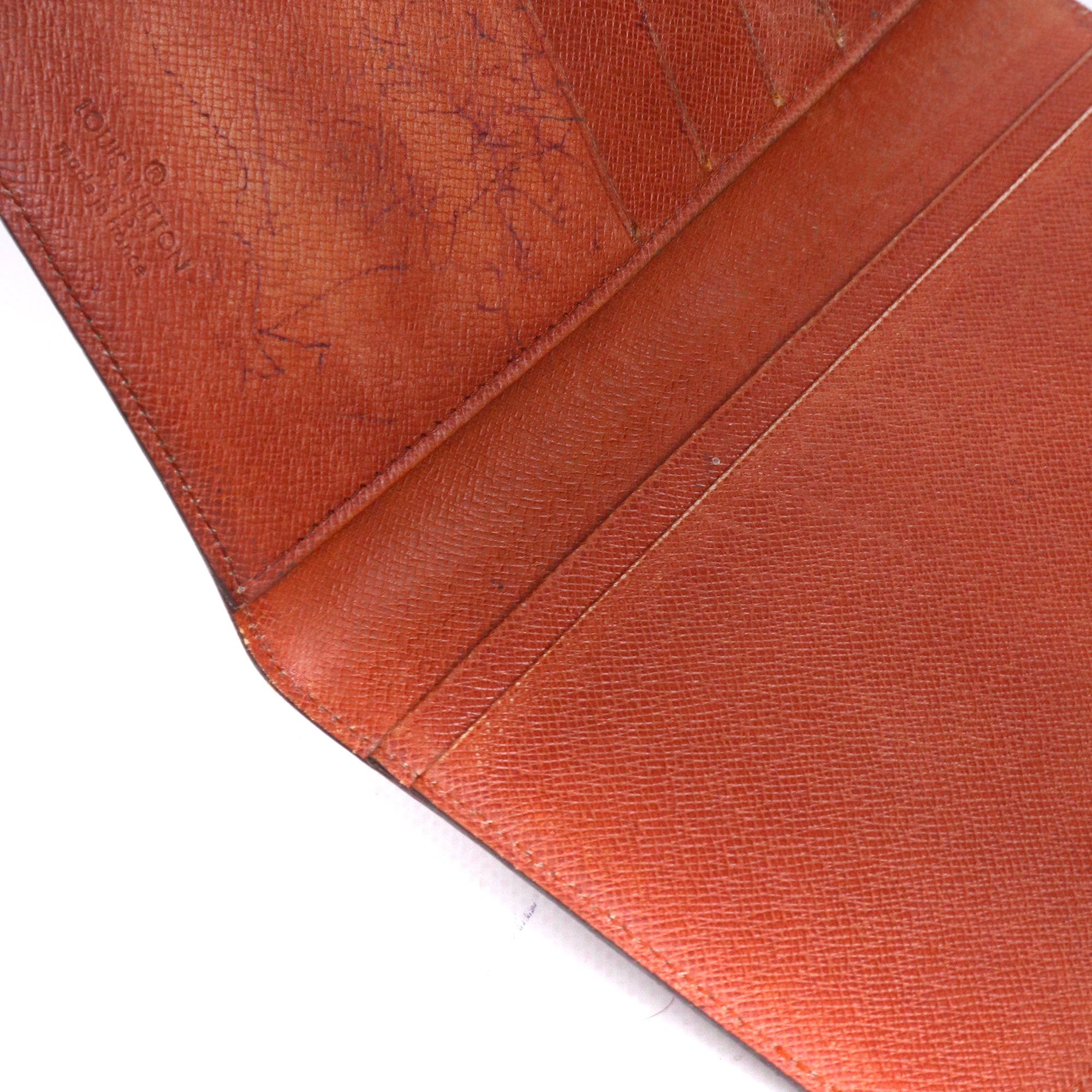 LOUIS VUITTON - Porte chéquier Louis Vuitton en toile monogrammée