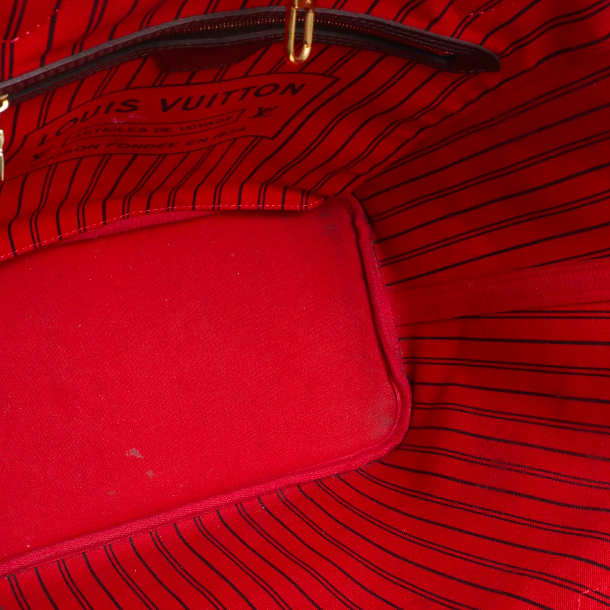 LOUIS VUITTON - Sac cabas Neverfull MM Louis Vuitton en toile damier ébène