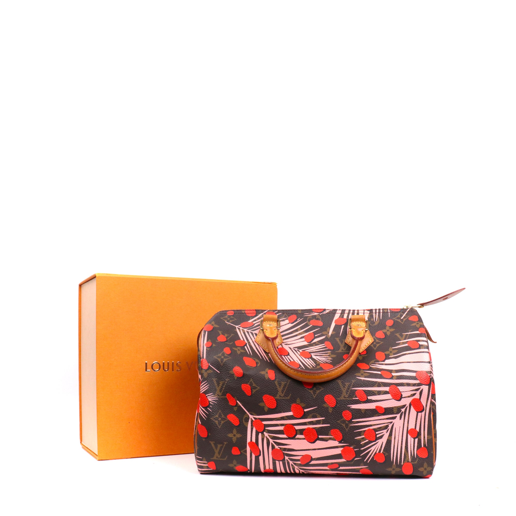 LOUIS VUITTON - Sac à main Speedy 30 Jungle Louis Vuitton en toile monogrammée