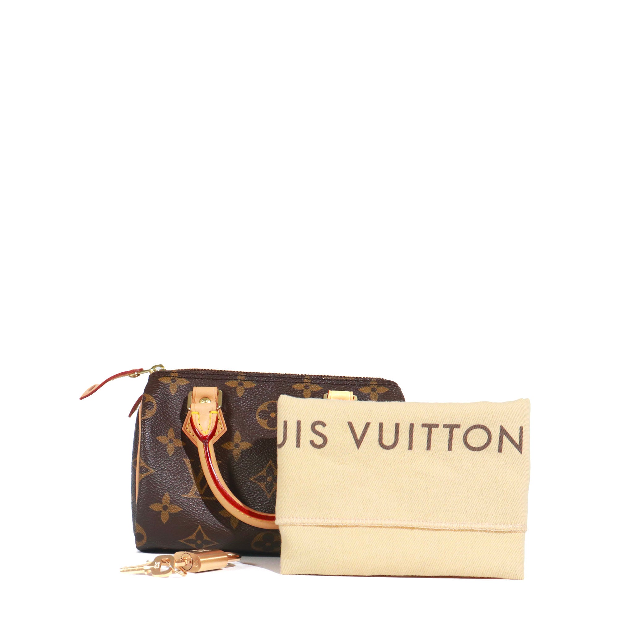 LOUIS VUITTON - Sac à main Nano Speedy en toile monogramme