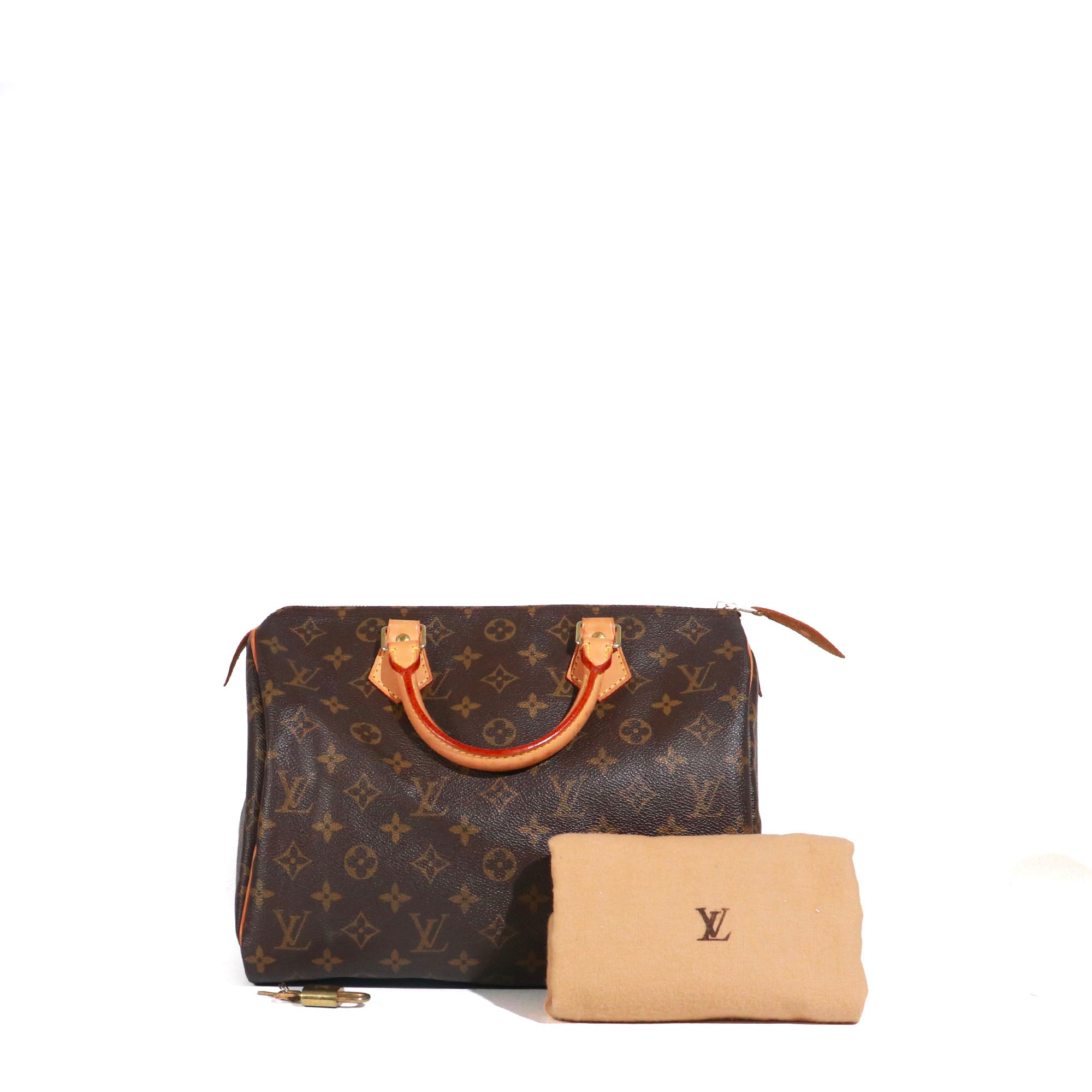 LOUIS VUITTON - Sac à main Speedy 30 en toile monogramme