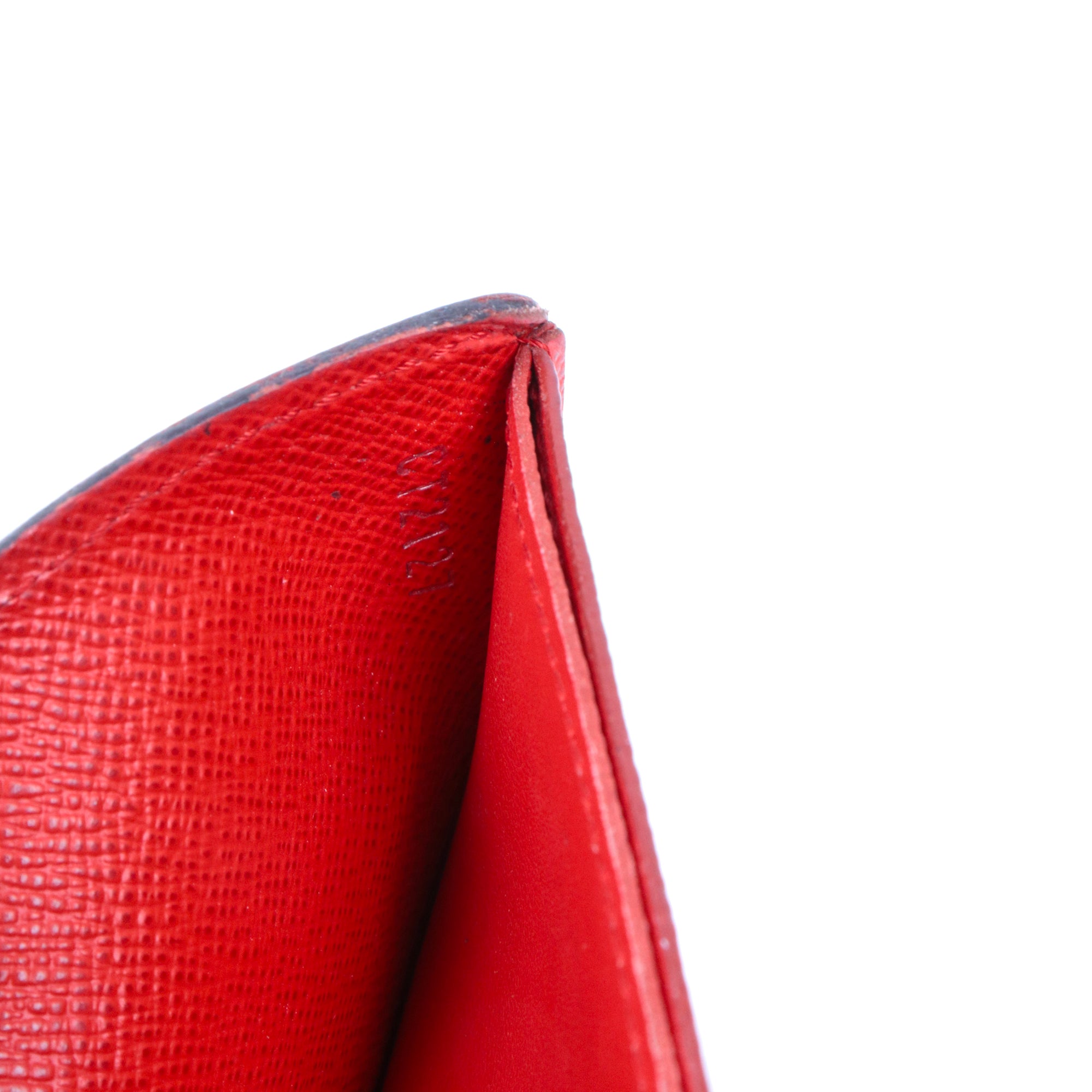 LOUIS VUITTON - Portefeuille Louis Vuitton x Supreme en cuir épi rouge