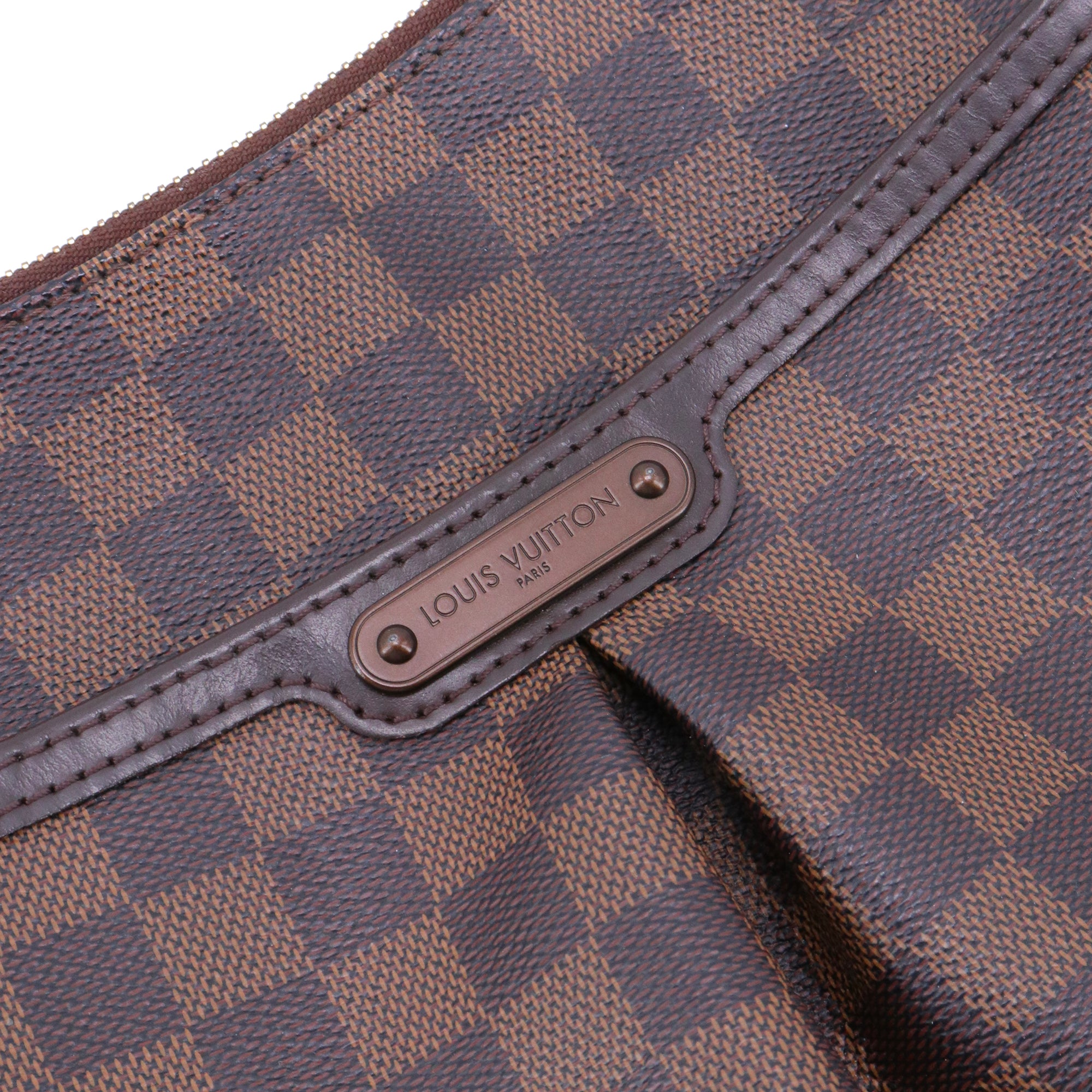LOUIS VUITTON - Sac à bandoulière Bloomsburry Louis Vuitton en damier ébène vintage