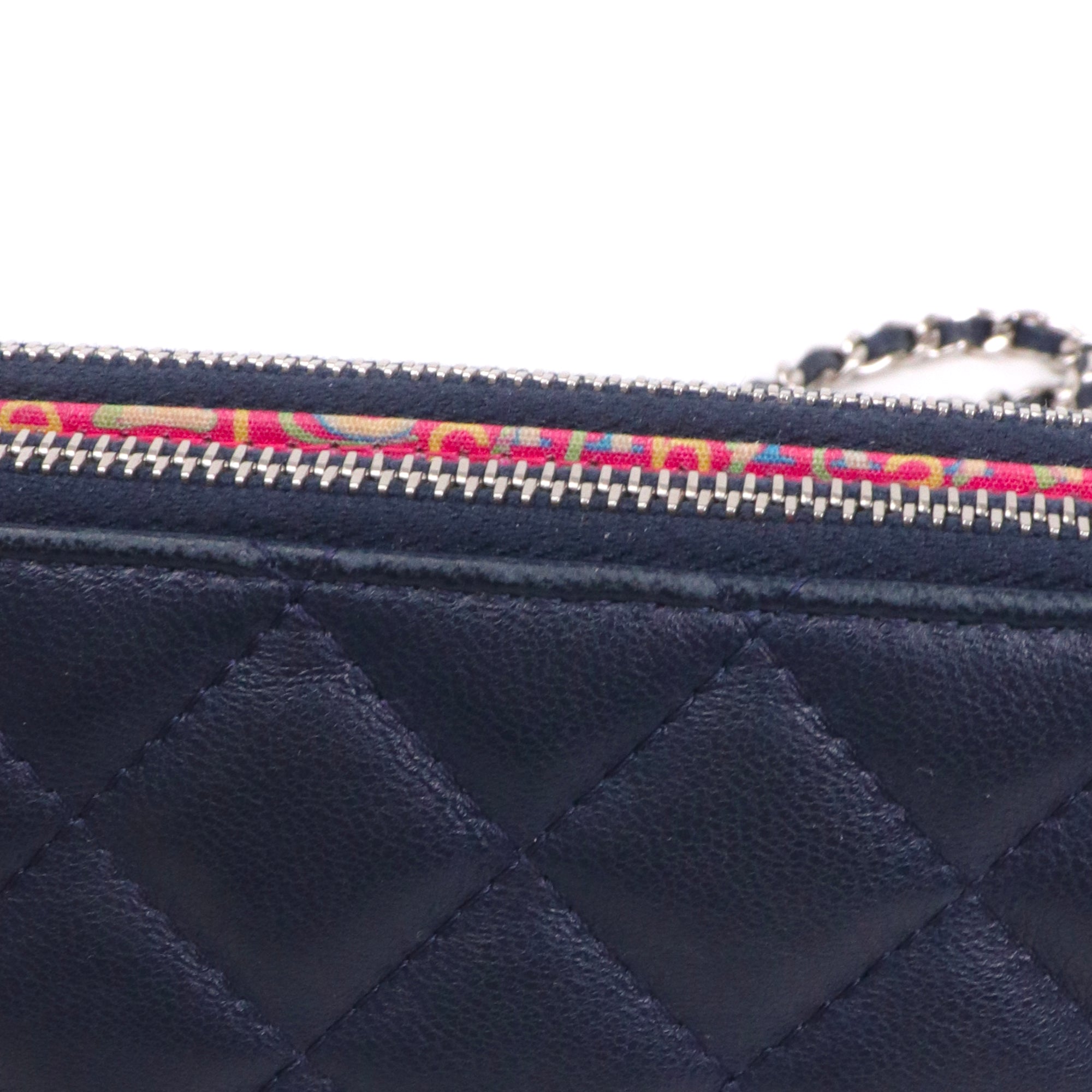 CHANEL - Sac Wallet On Chain Timeless Chanel en cuir bleu marine