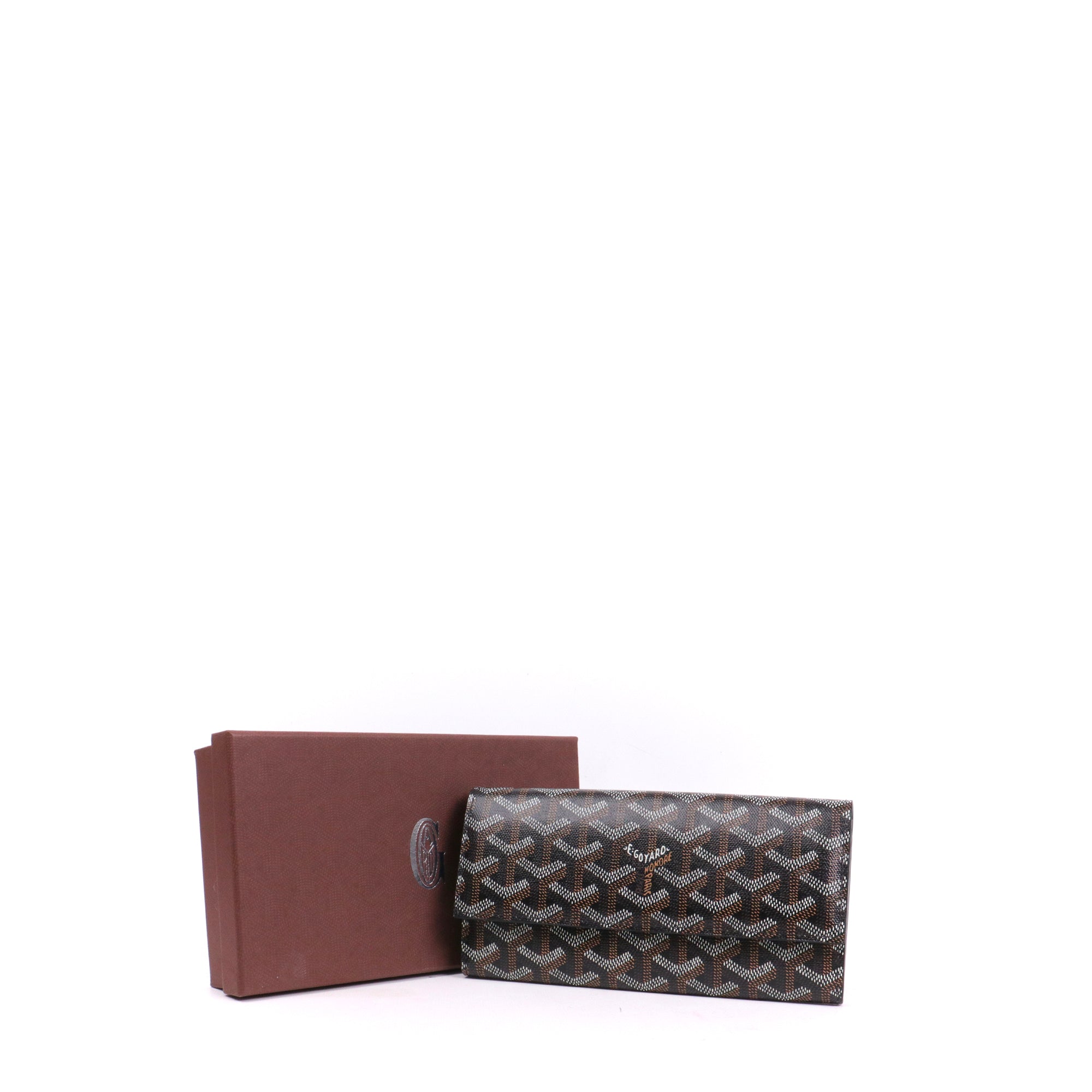 GOYARD - Portefeuille Varenne Goyard en toile enduite monogrammée