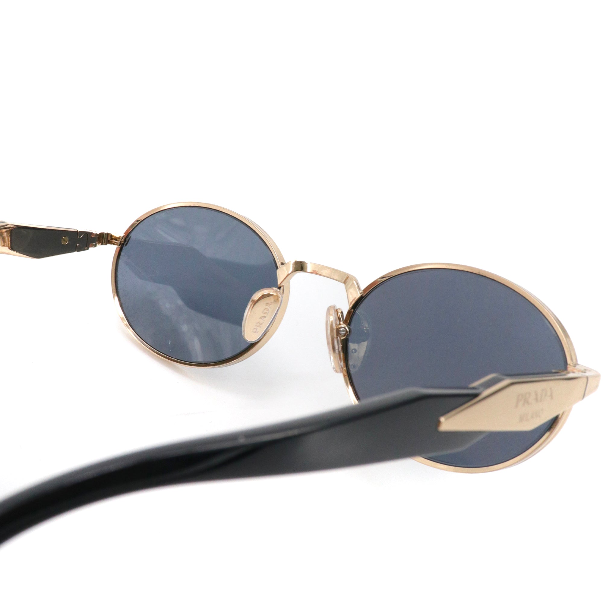 PRADA - Lunettes de soleil 65Z Prada en métal doré