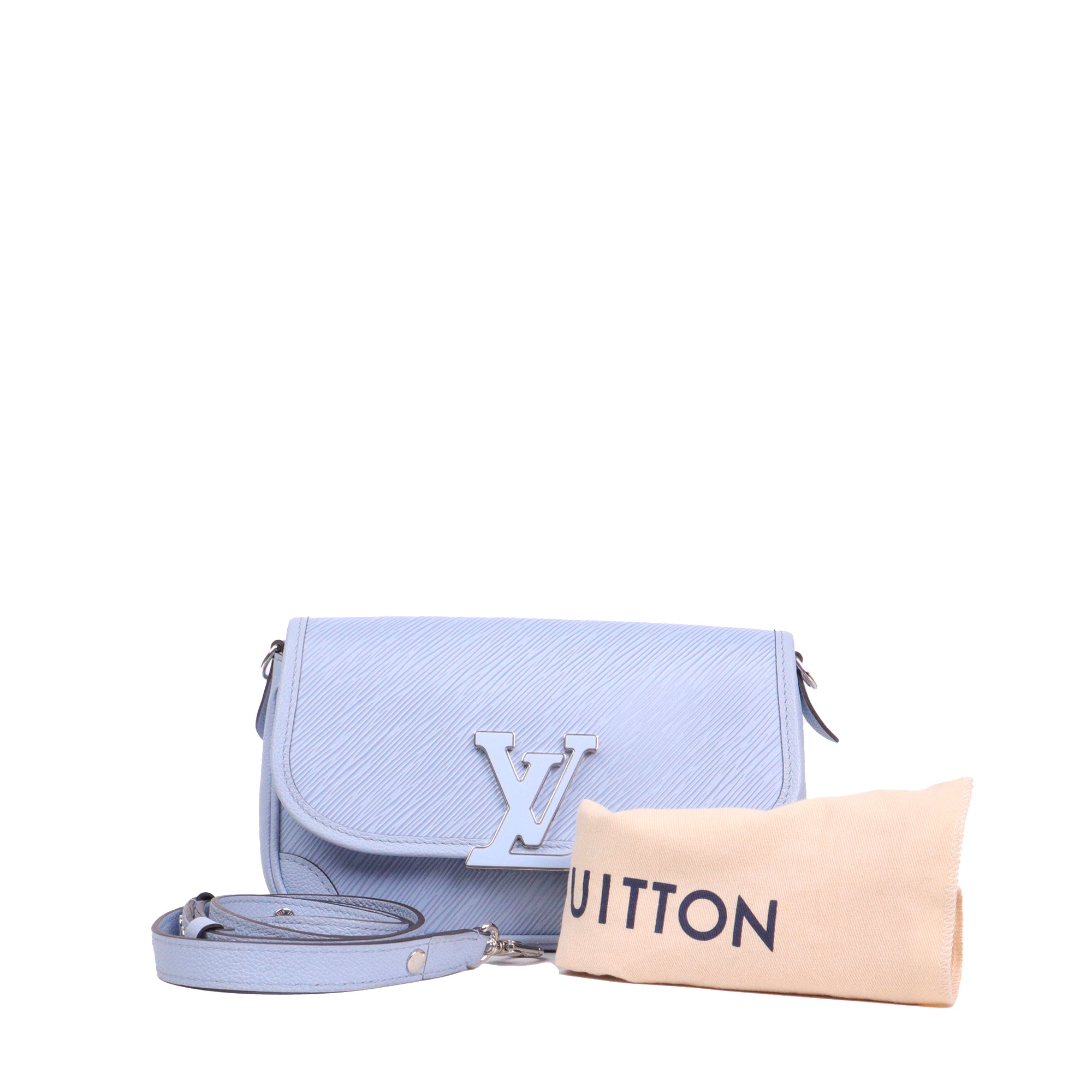 LOUIS VUITTON - Sac à bandoulière Buci Louis Vuitton en cuir bleu