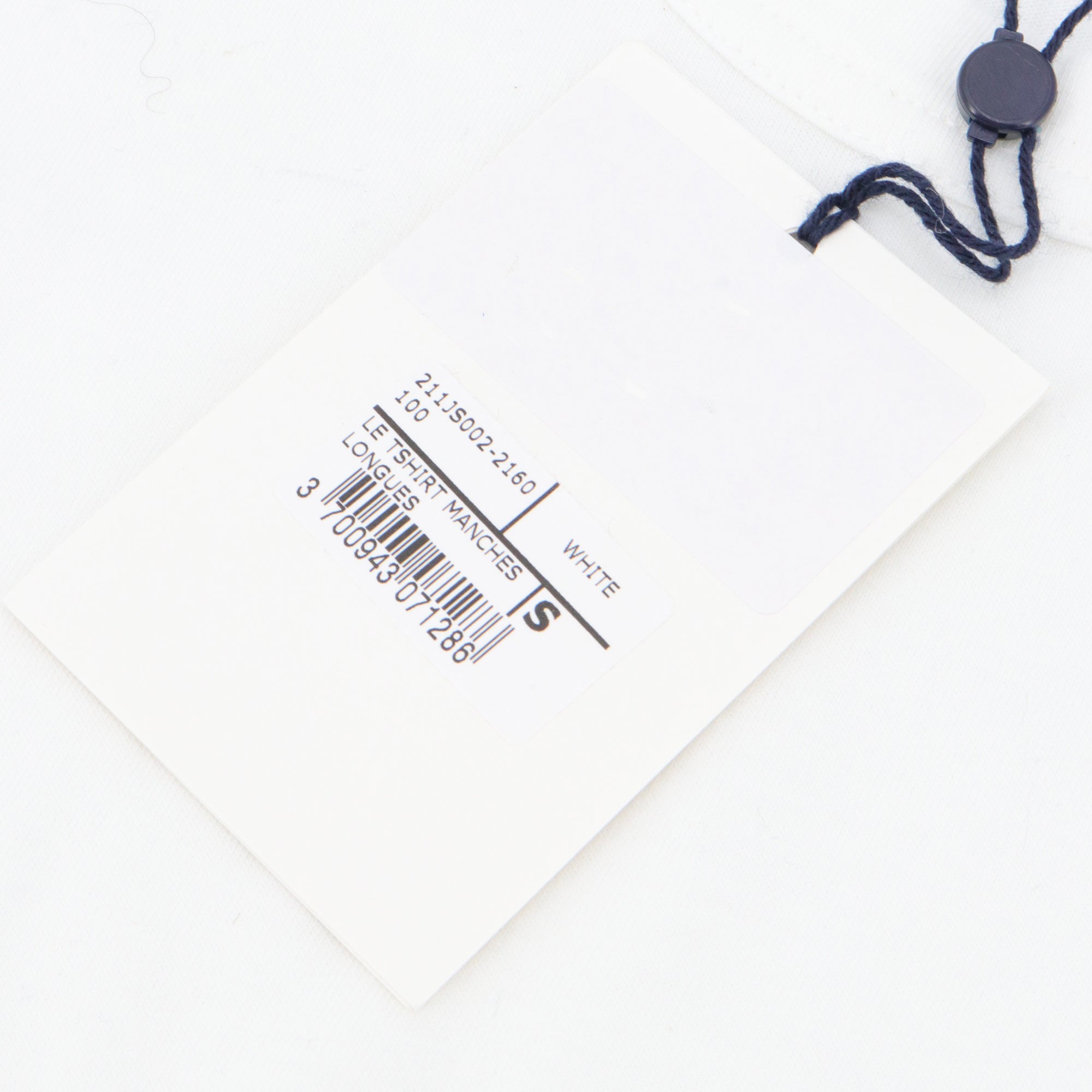 JACQUEMUS - Le Tshirt Manches Longues en coton blanc (S)