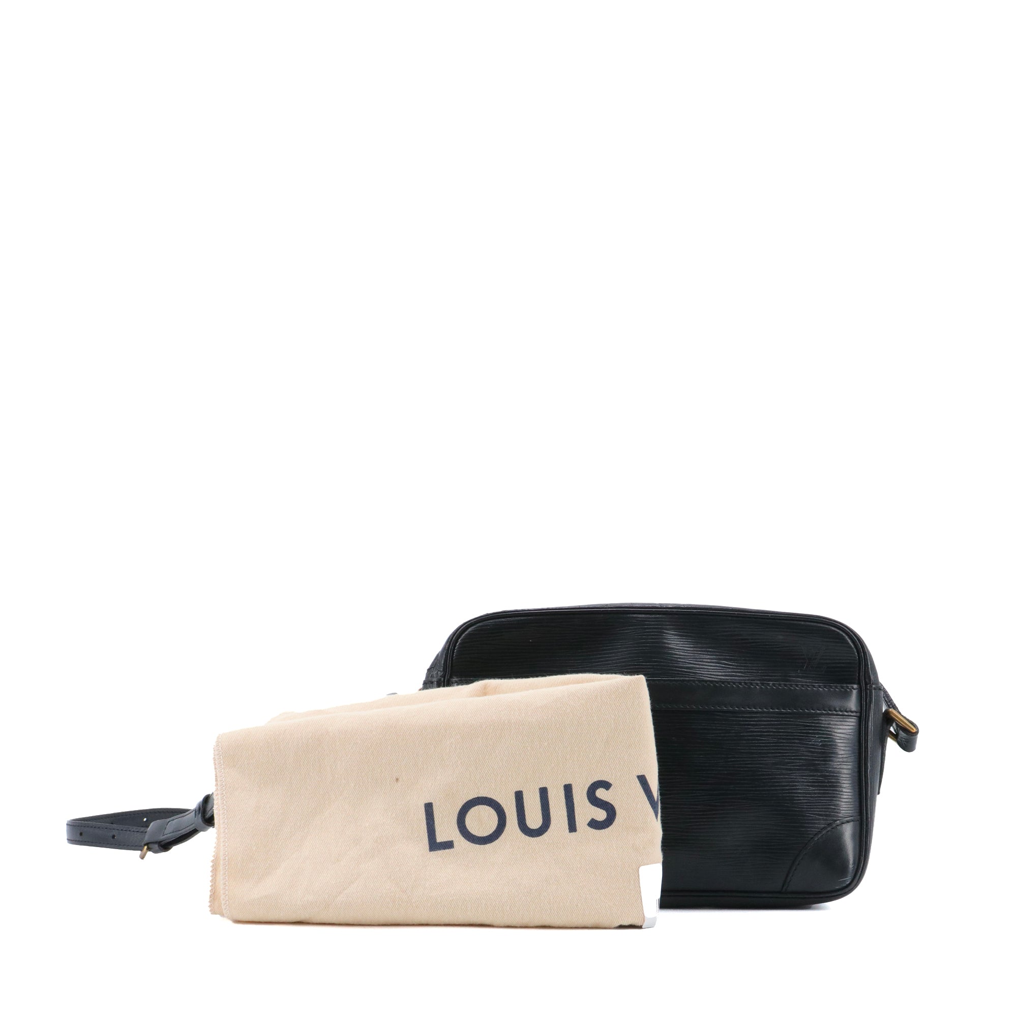LOUIS VUITTON - Sac à bandoulière Trocadéro Louis Vuitton en cuir épi noir