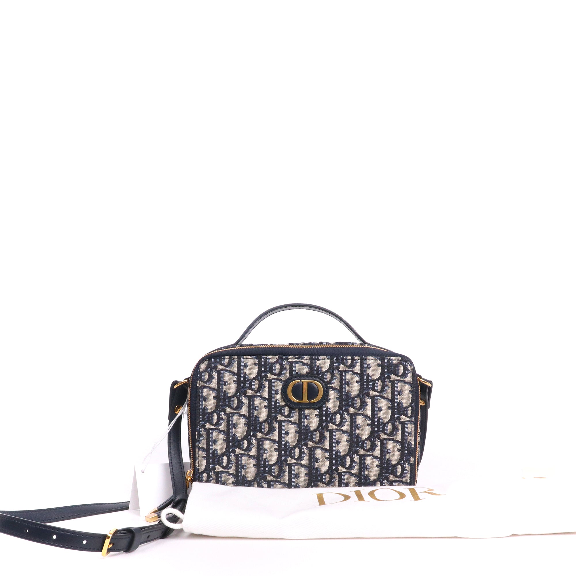 DIOR - Sac à bandoulière 30 Montaigne Pouch Dior en toile Dior oblique