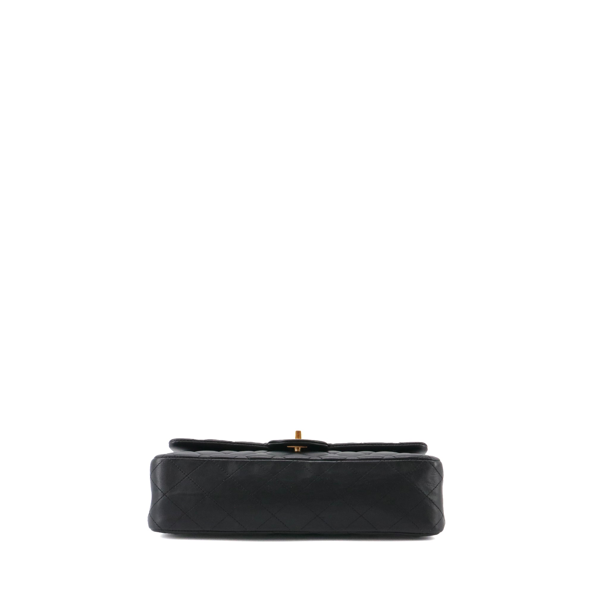 CHANEL - Sac à main Classique/Timeless 11.12 Chanel en cuir lisse noir