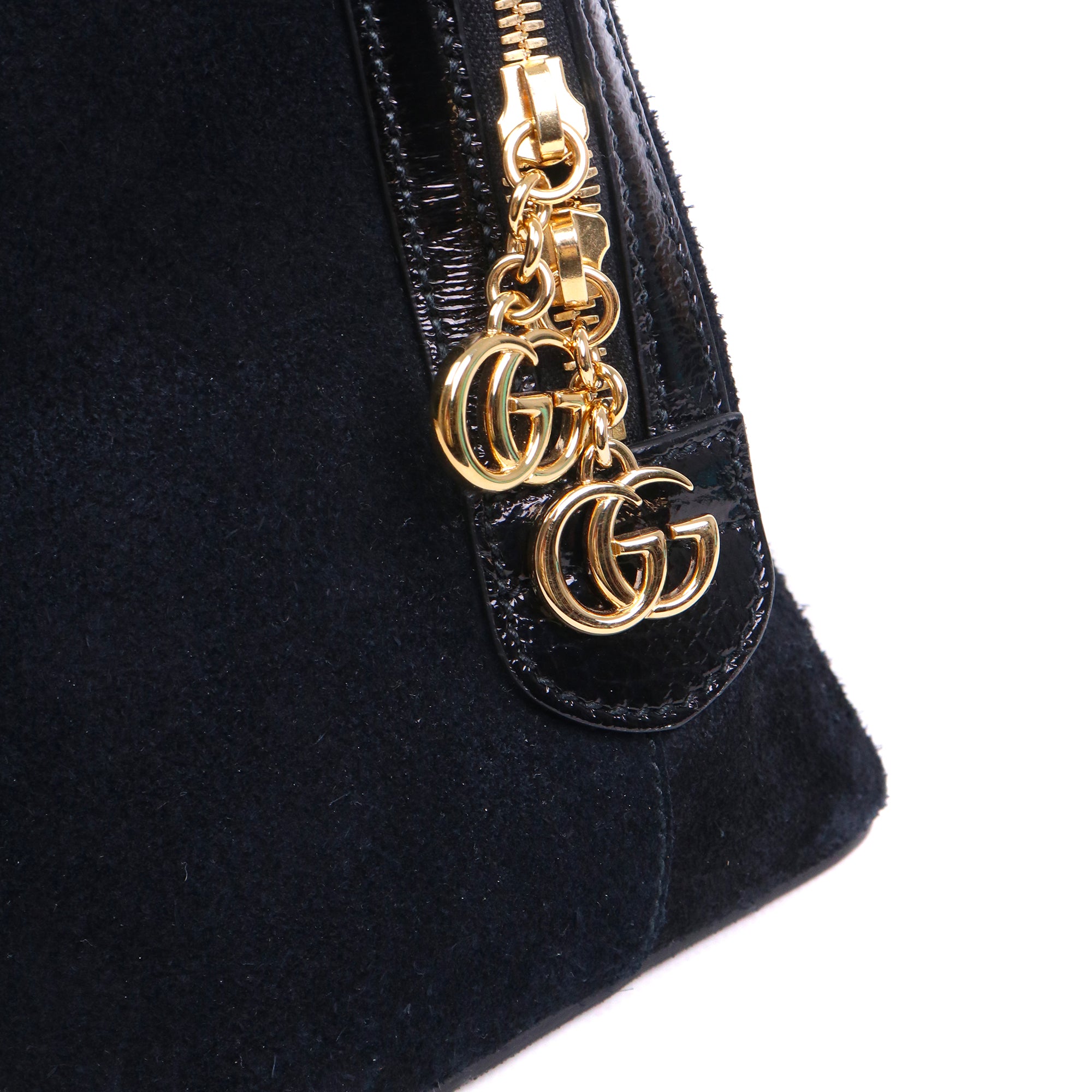 GUCCI - Sac à bandoulière Ophidia Dome Gucci en daim noir