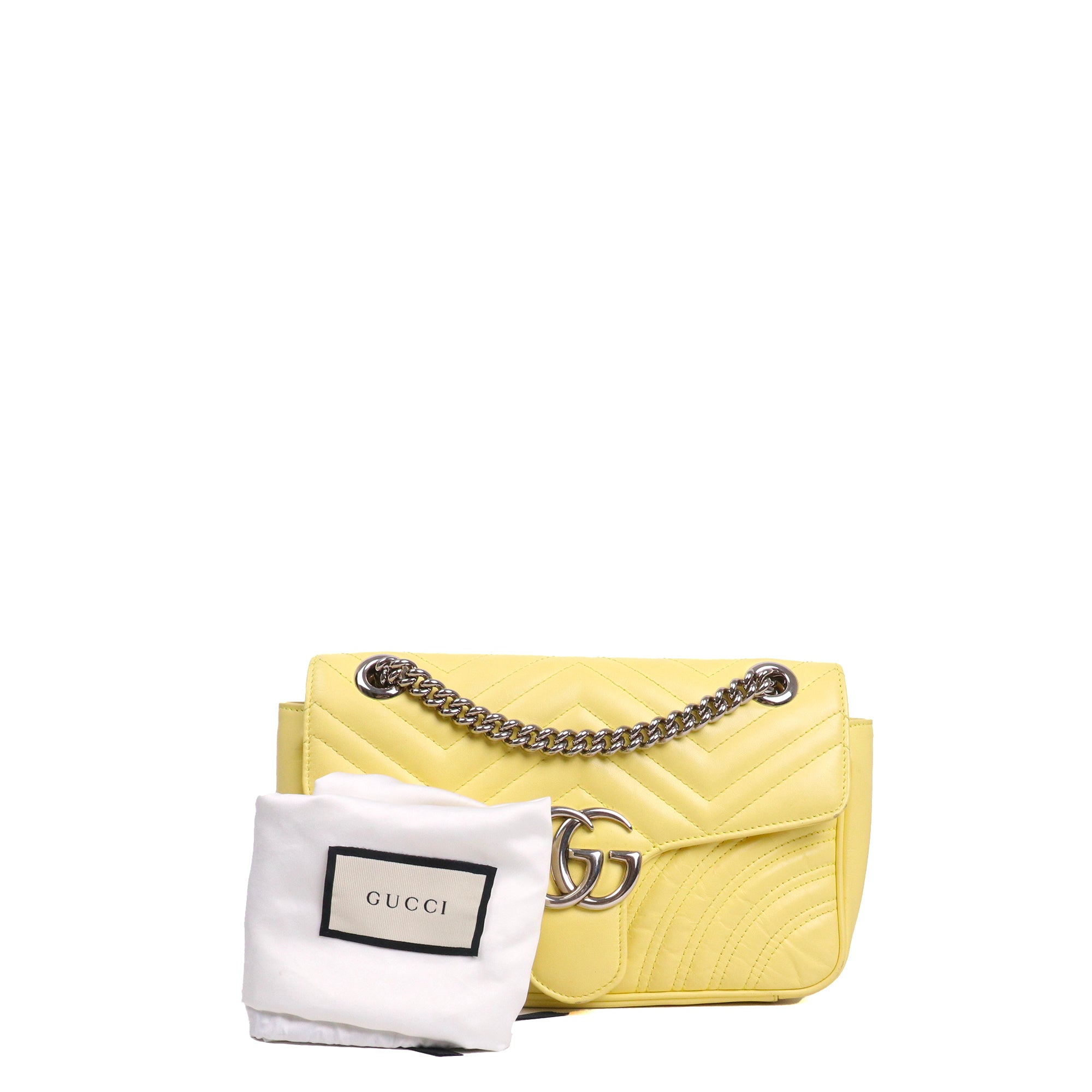GUCCI - Gucci Small Size GG Marmont shoulder bag in pink leather