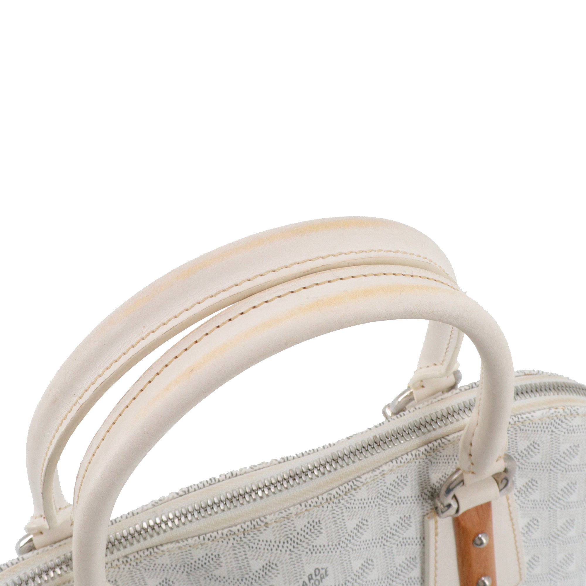 GOYARD - Sac à main Vendôme Goyard en toile monogrammée blanche
