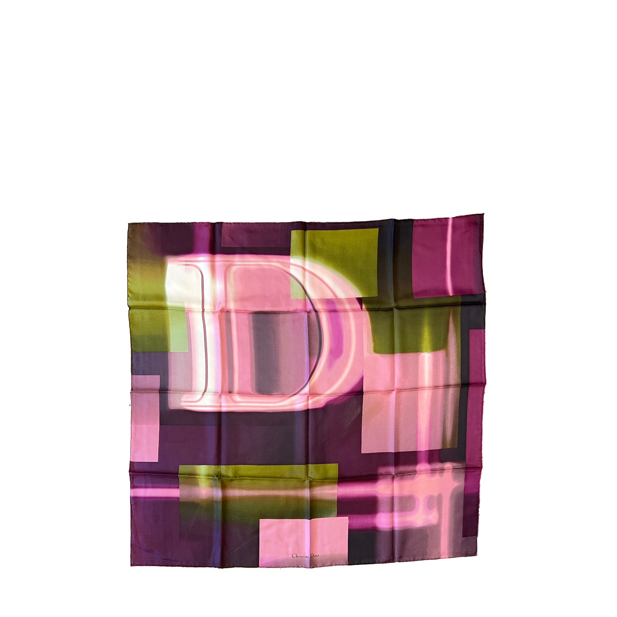 DIOR - Carré 90 Dior en soie violette