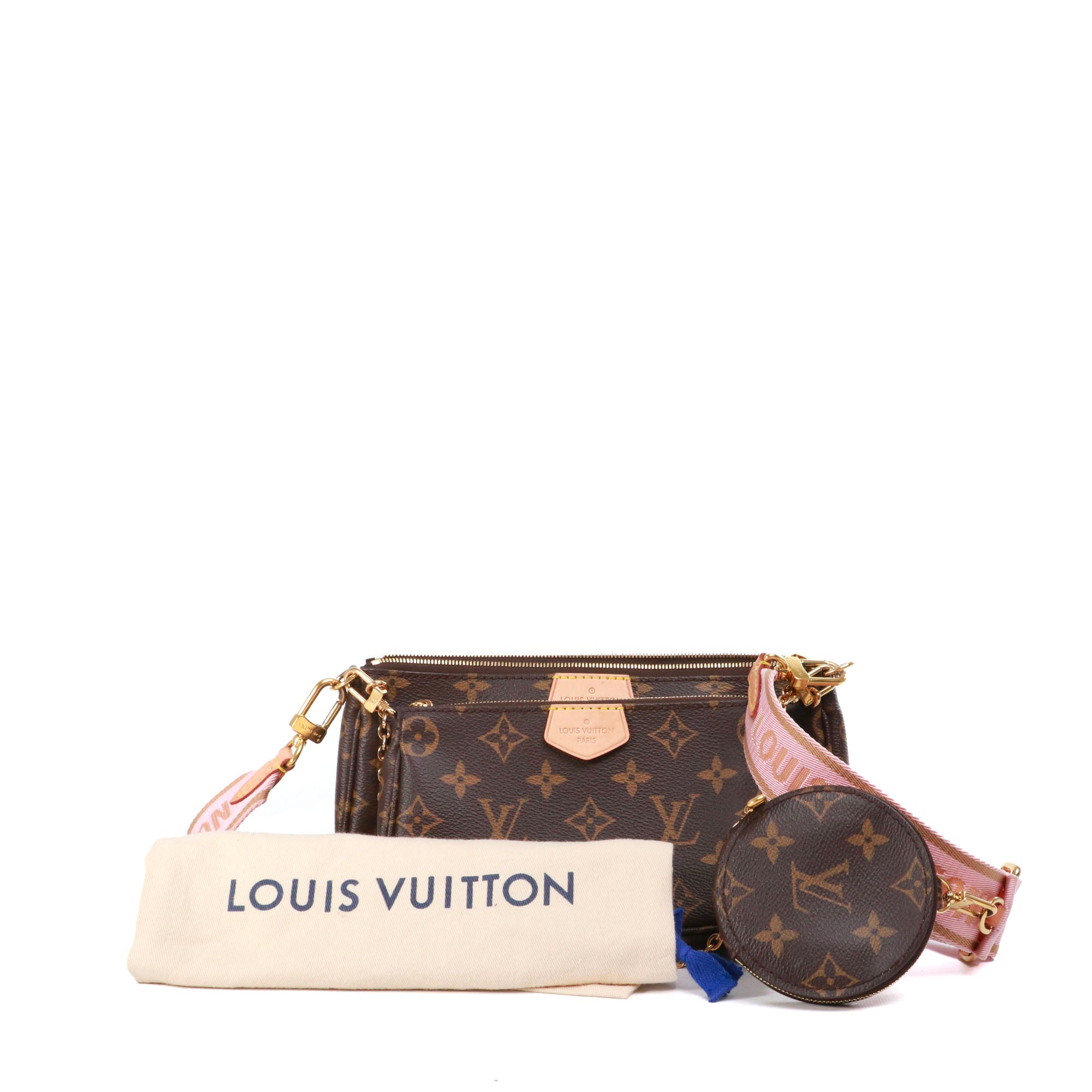 LOUIS VUITTON - Sac à bandoulière Multi Pochette Accessoires Louis Vuitton en toile monogramme
