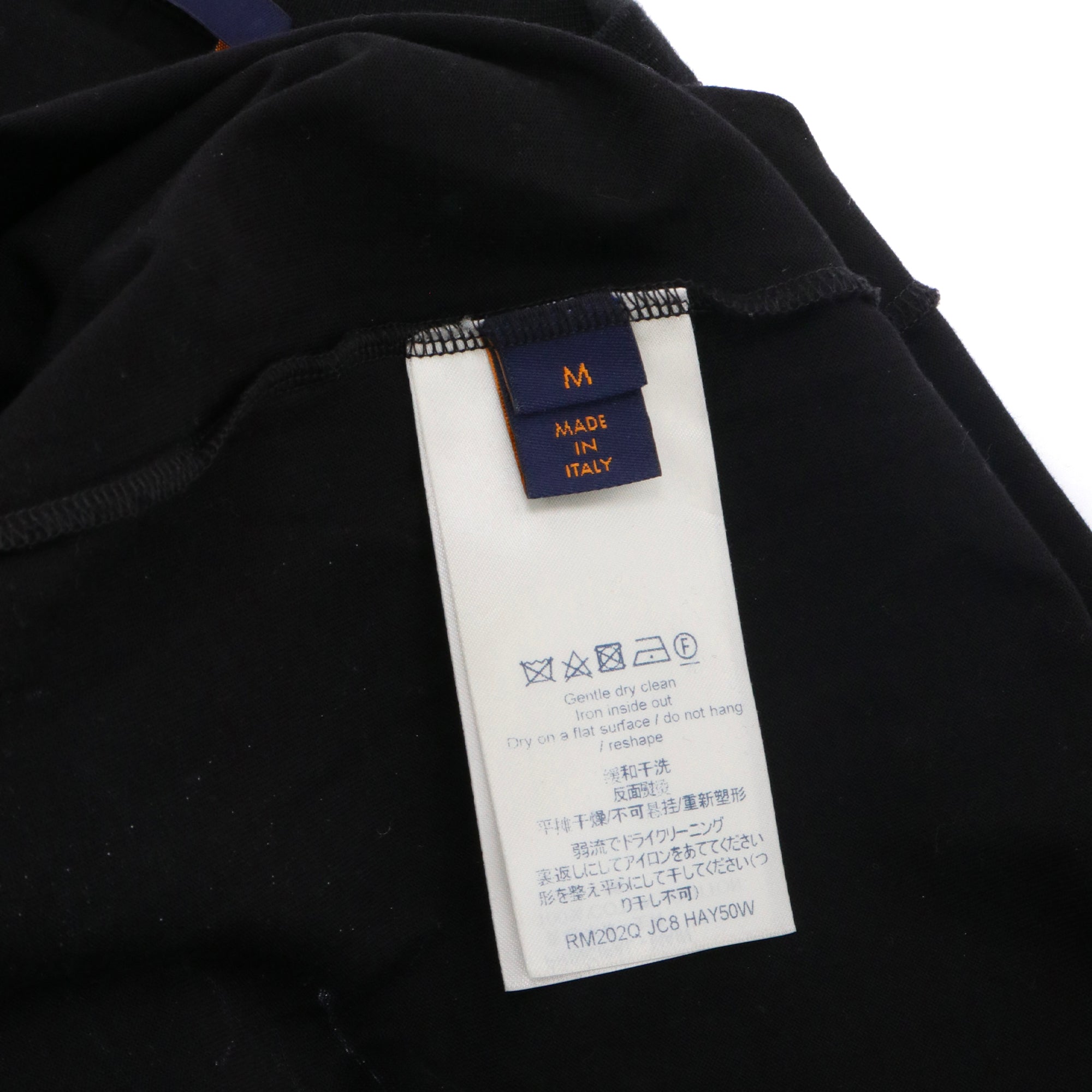 LOUIS VUITTON - Tee-shirt manches courtes Louis Vuitton en coton noir (M)