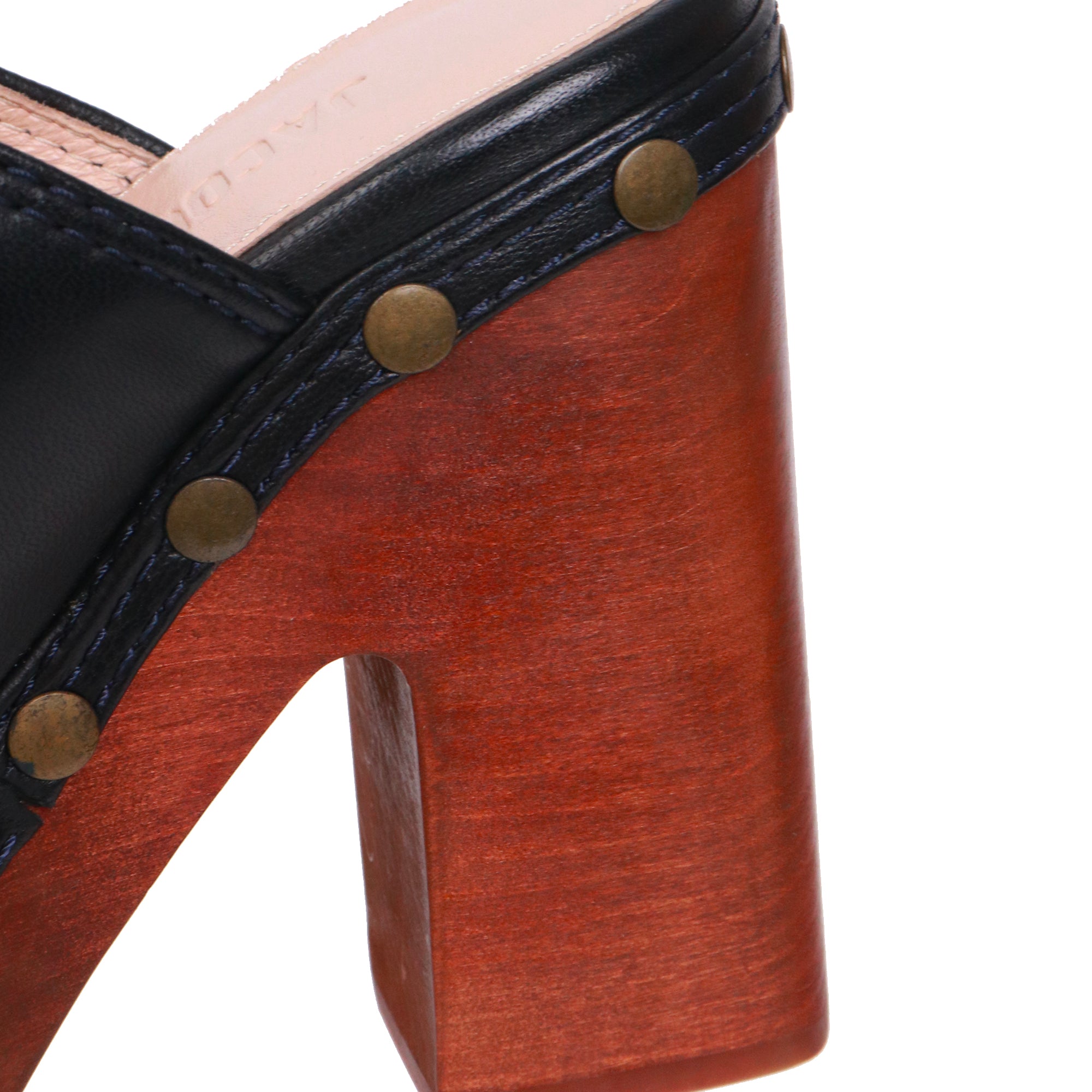 JACQUEMUS - Jacquemus clogs in black leather (size 37)