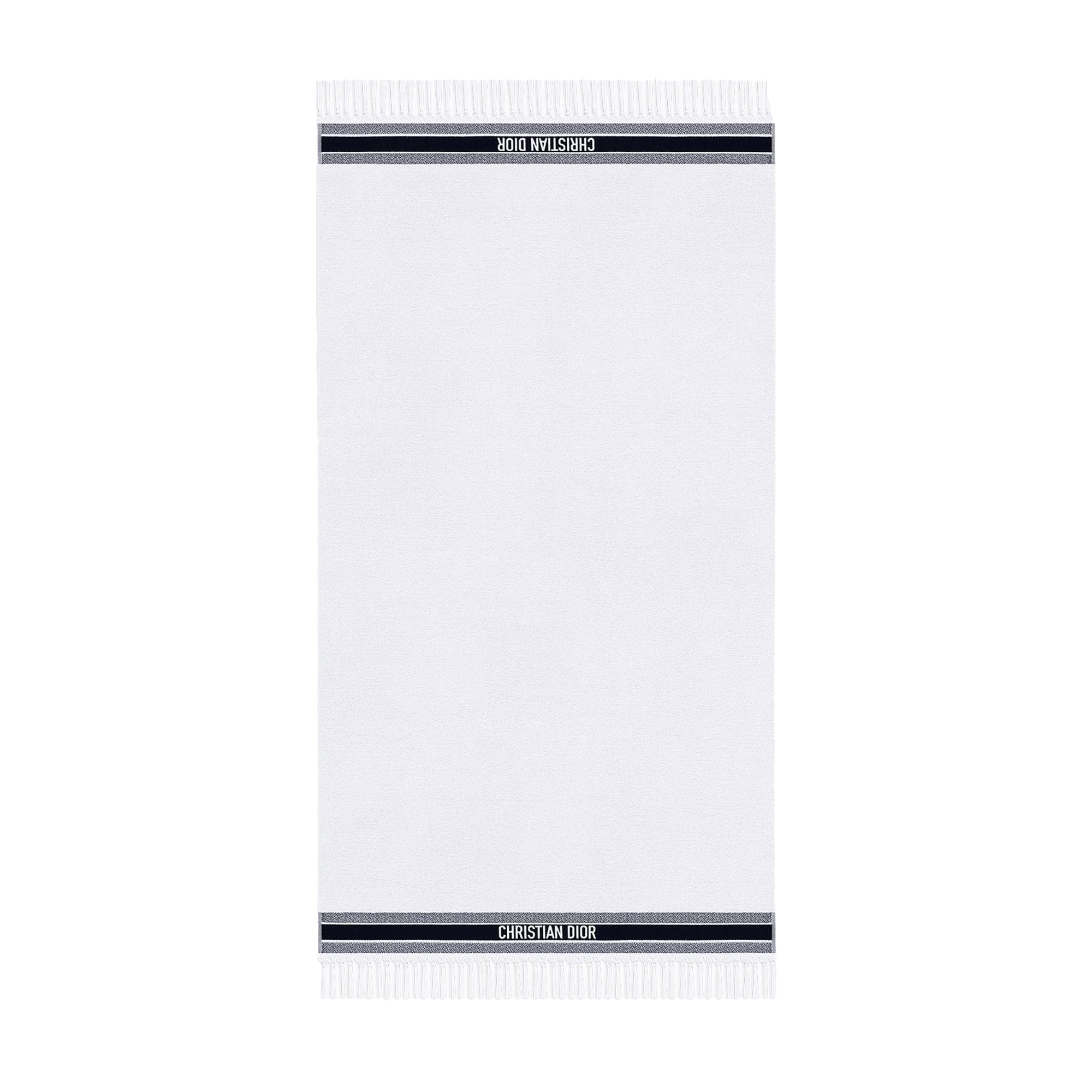 DIOR - Drap de bain Dior en coton blanc