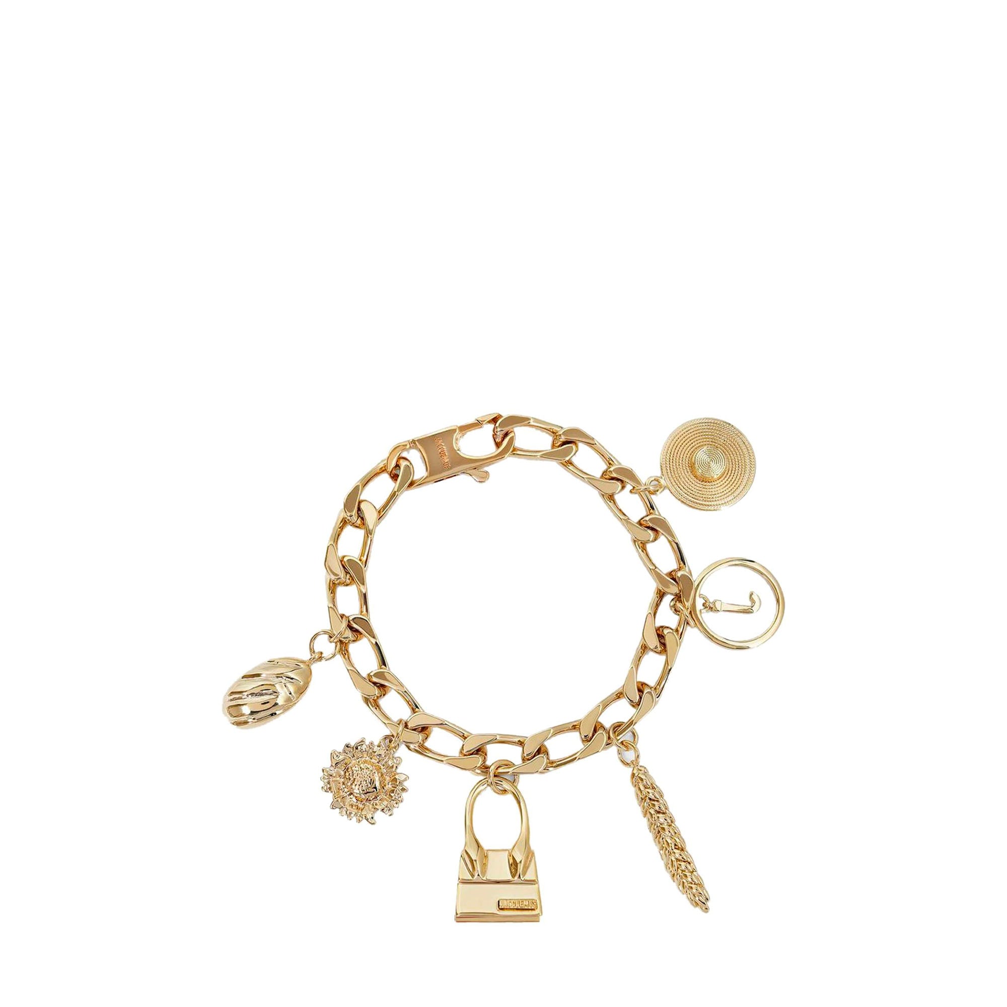 JACQUEMUS - Jacquemus charm bracelet in gold metal