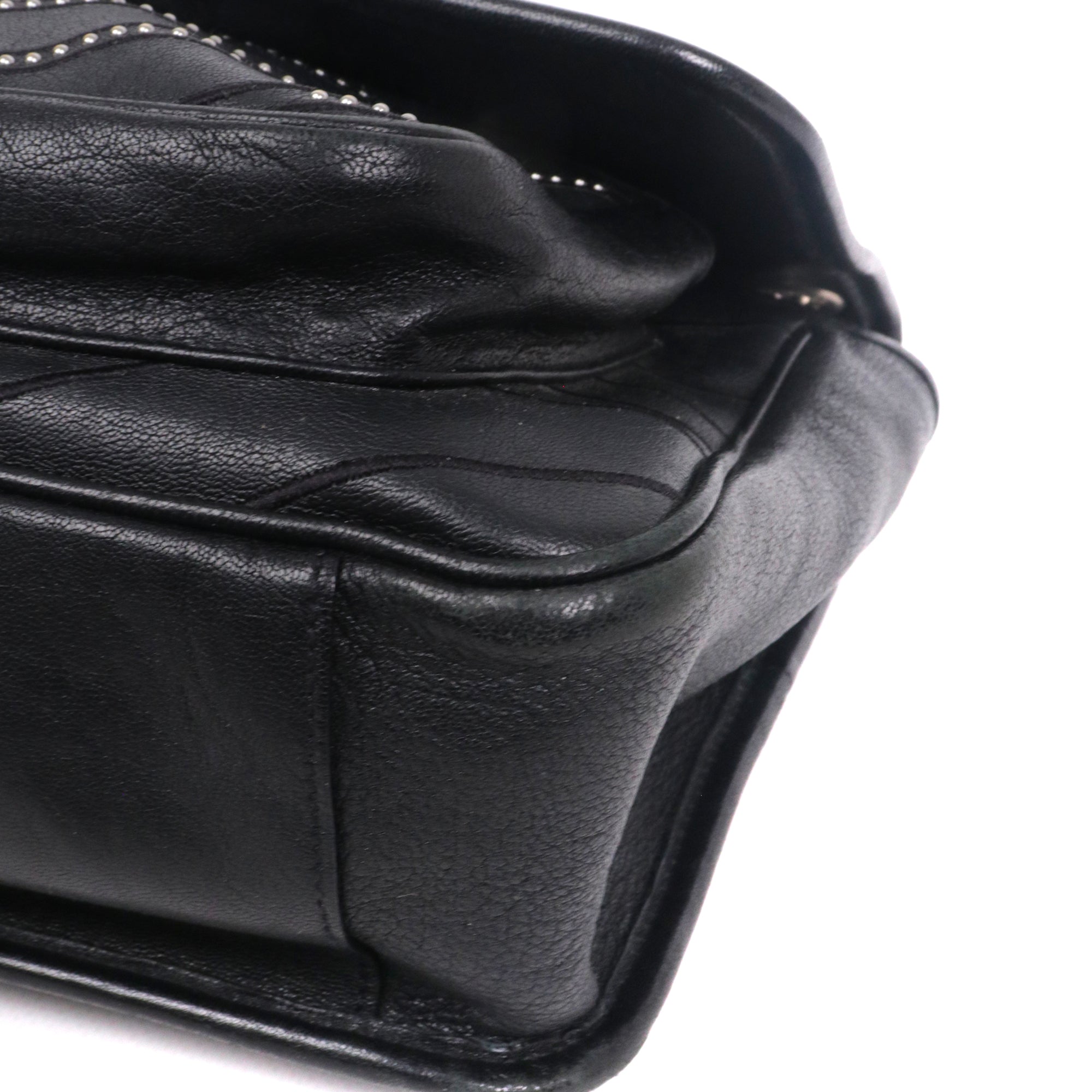 SAINT LAURENT - Sac à bandoulière Niki medium Saint Laurent édition limitée en cuir noir