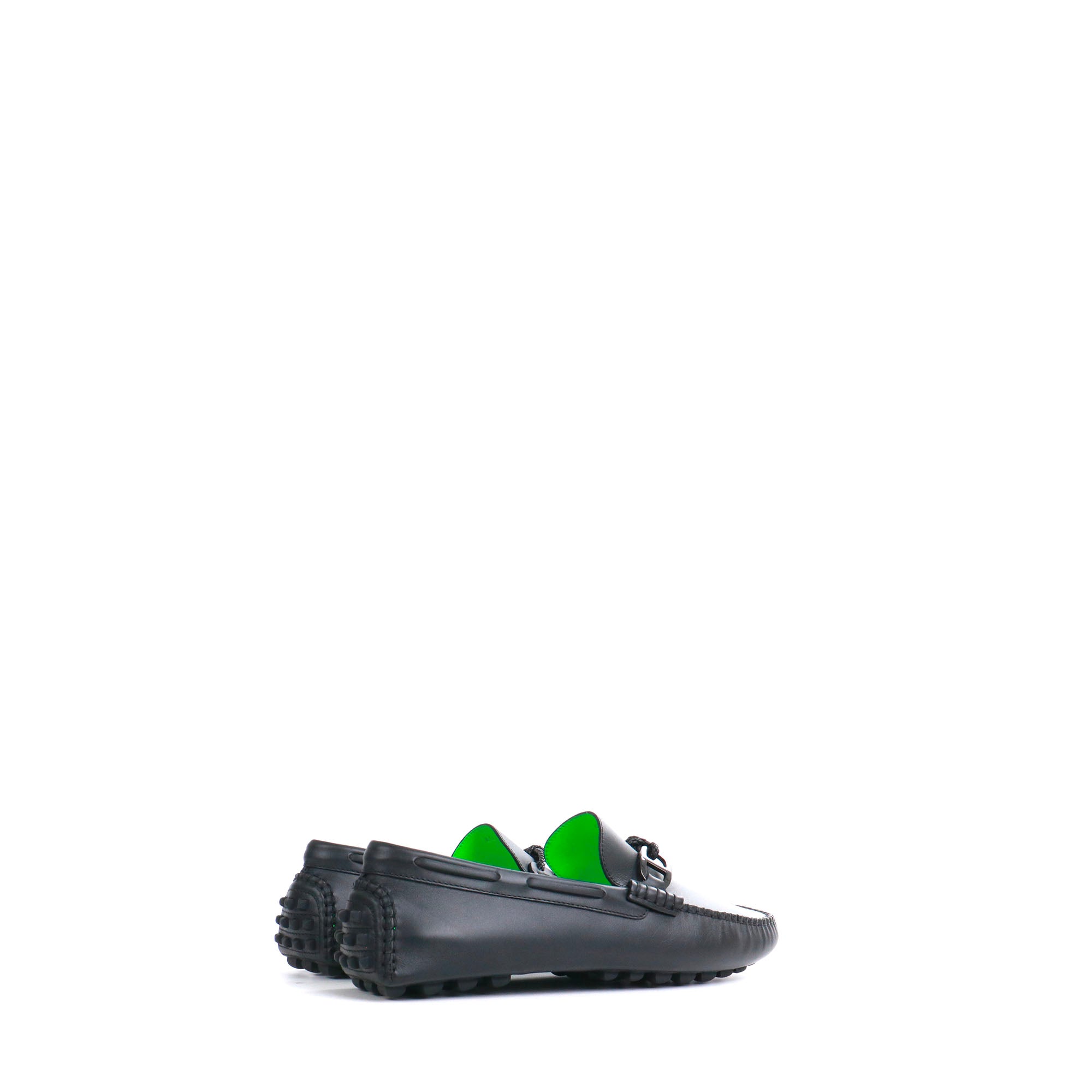 HERMÈS - Mocassins Alessandro Hermès en cuir noir (T40)