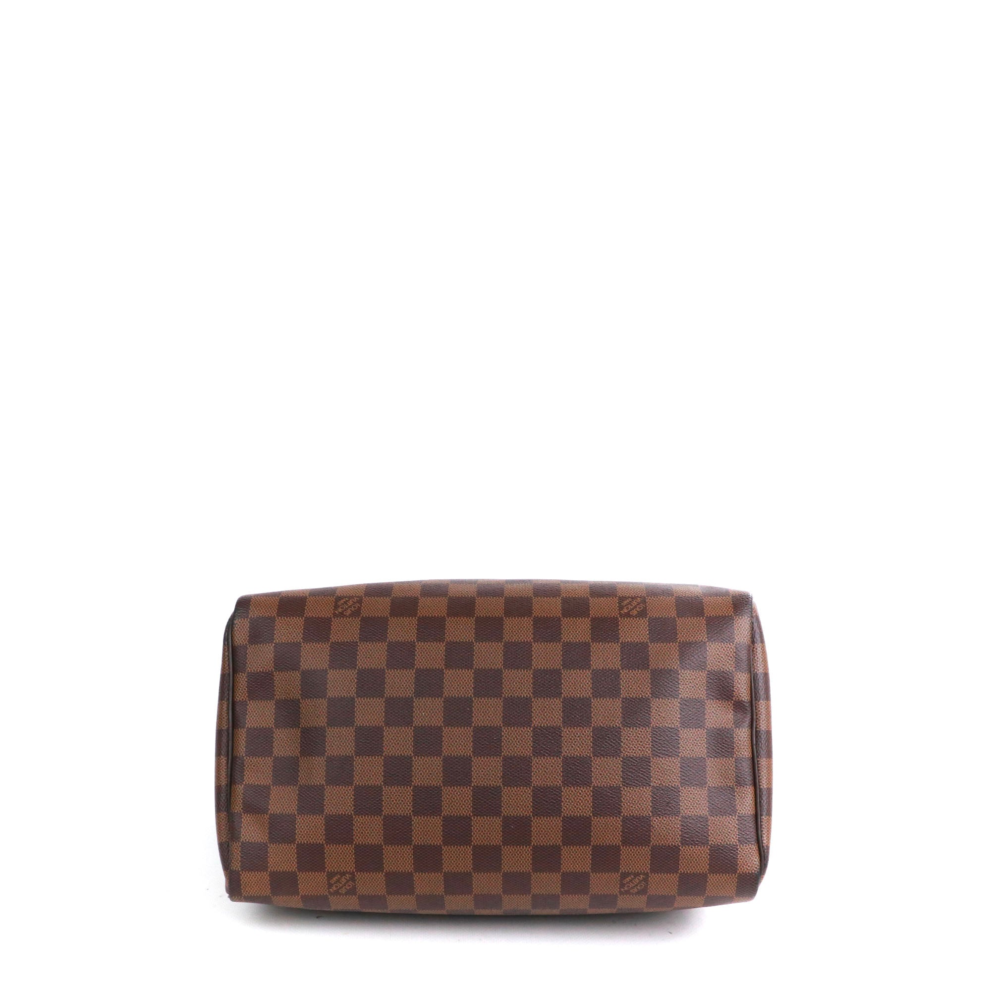 LOUIS VUITTON - Sac à main Speedy 30 Louis Vuitton en toile damier ébène