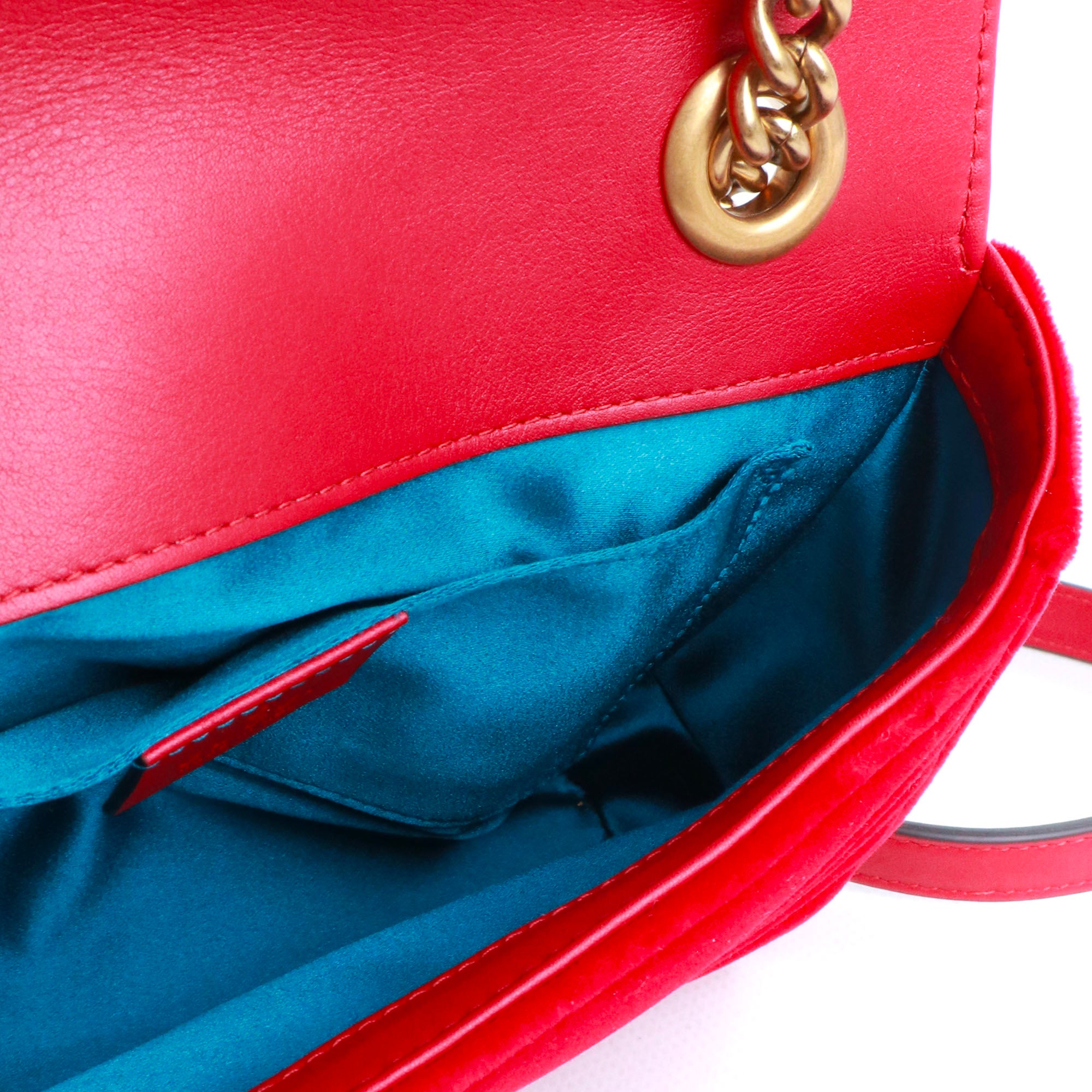 GUCCI - GG Marmont small velvet shoulder bag