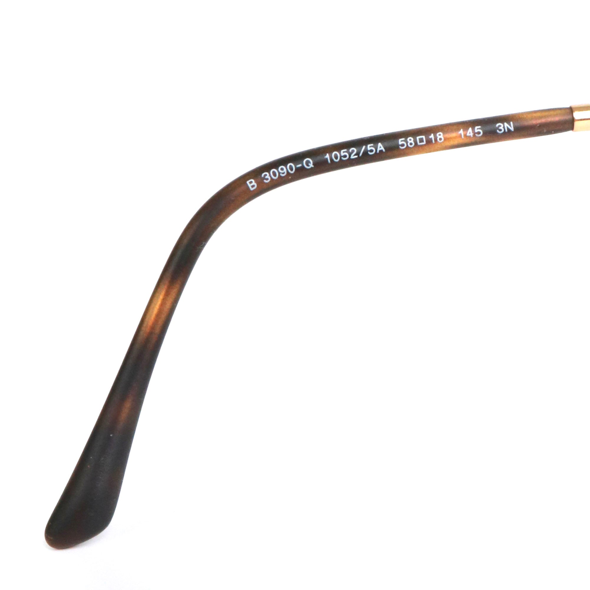BURBERRY - Lunettes de soleil Aviateur Burberry à motif Check