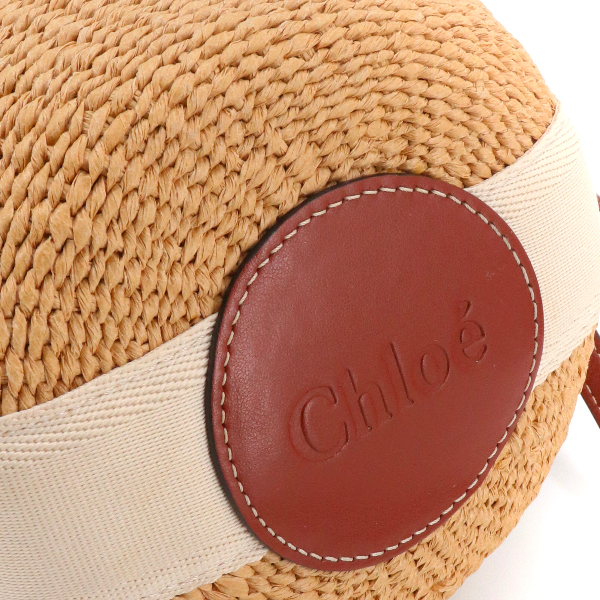 CHLOÉ - Sac à bandoulière Panier Woody Small Chloe x Mifuko en raphia