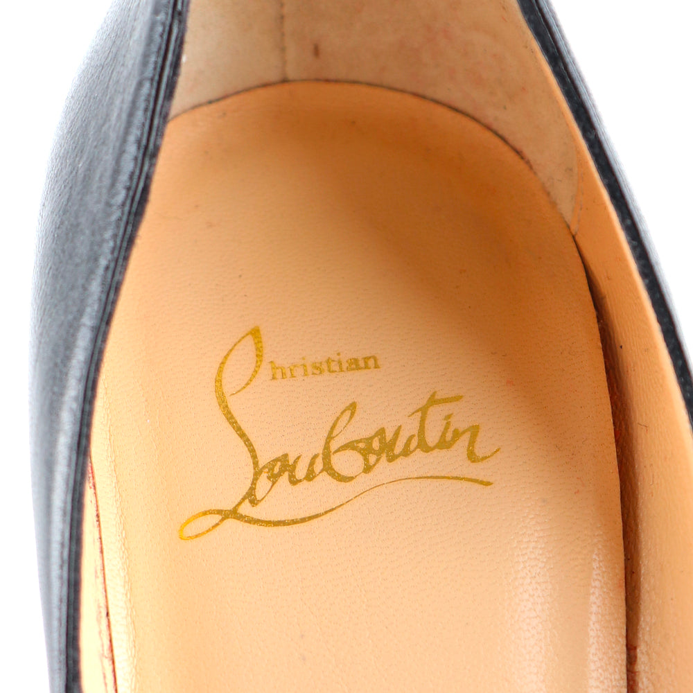 LOUBOUTIN - Escarpins So Kate en cuir verni noir (T37)